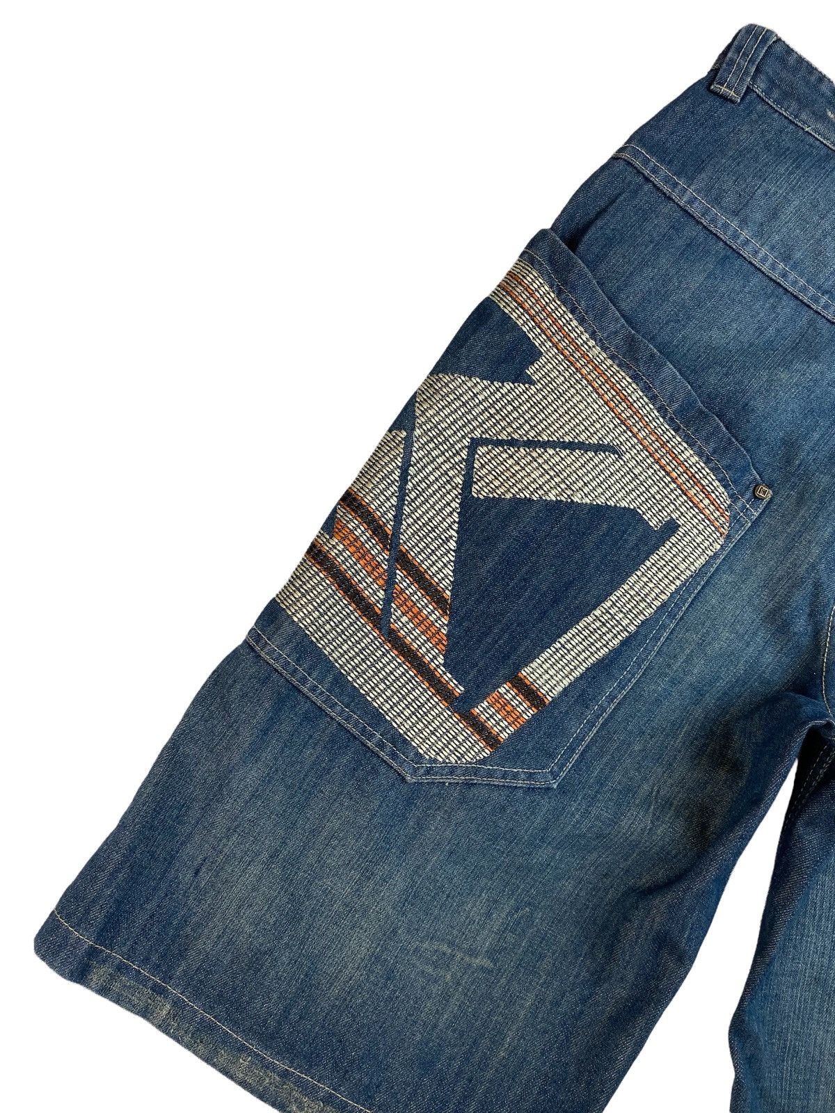 Karl Kani × Vintage Vintage Karl Kani Oldschool Rap Denim Shorts Size US 30 / EU 46 - 4 Thumbnail