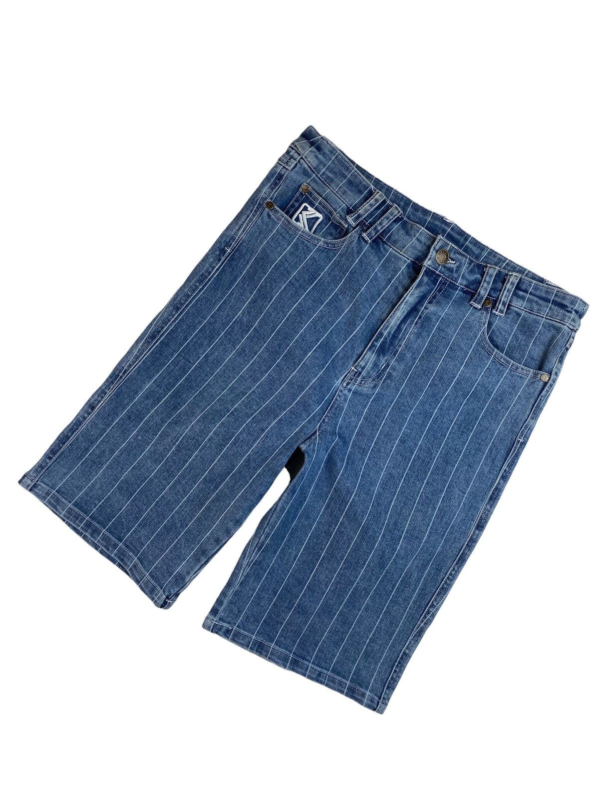 Karl Kani × Vintage Vintage Karl Kani Oldschool Rap Denim Shorts Size US 31 - 5 Thumbnail