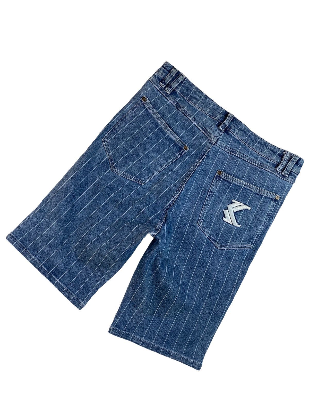 Karl Kani × Vintage Vintage Karl Kani Oldschool Rap Denim Shorts Size US 31 - 1 Thumbnail
