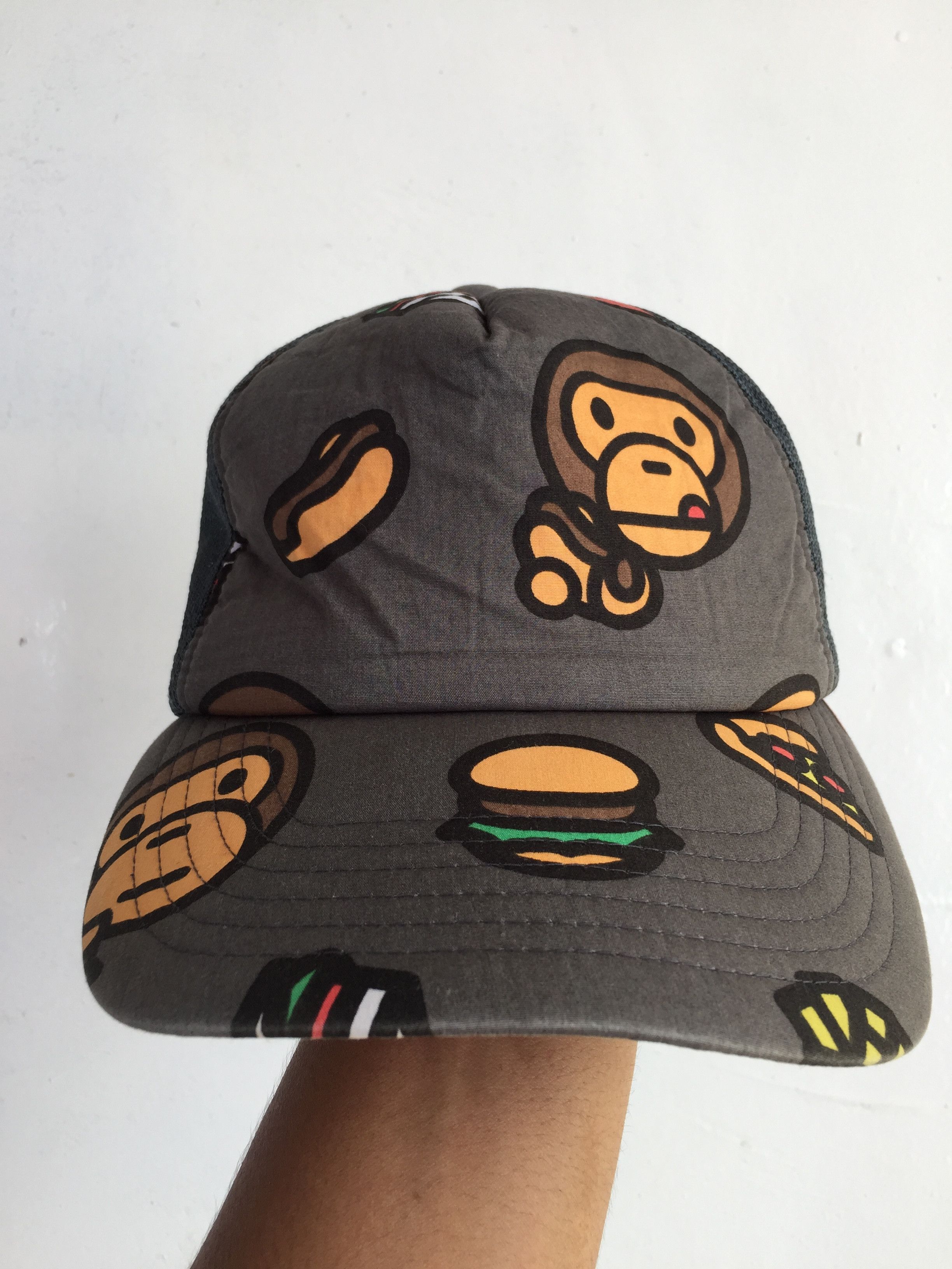 Bape BABY MILO JUNK FOOD MESH CAP Size ONE SIZE - 5 Thumbnail