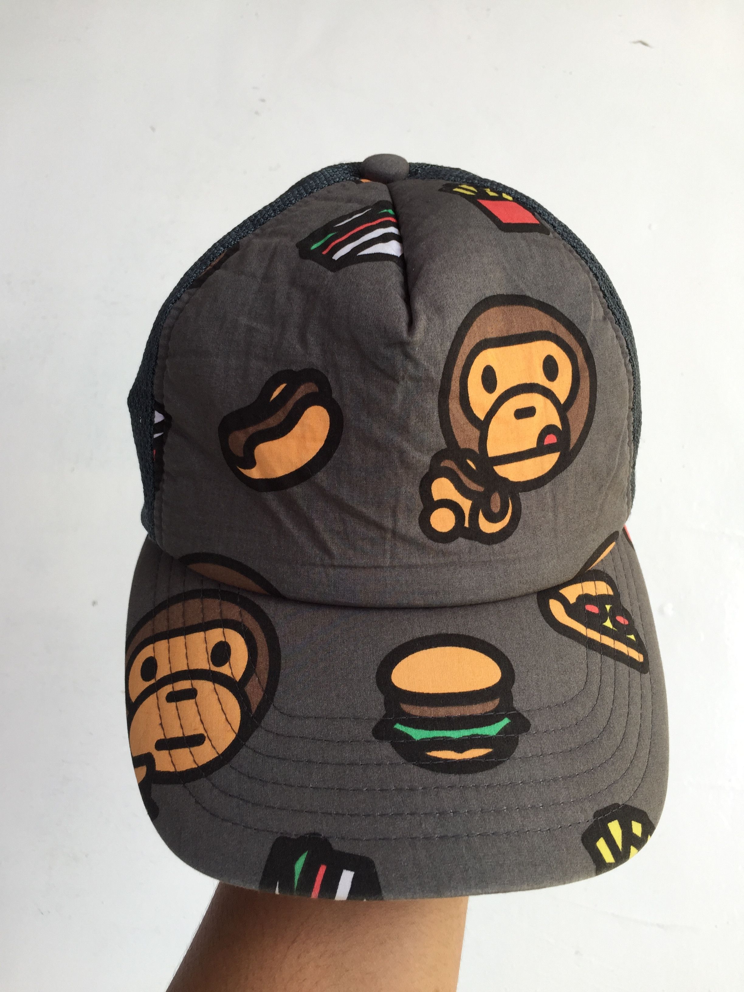 Bape BABY MILO JUNK FOOD MESH CAP Size ONE SIZE - 6 Thumbnail