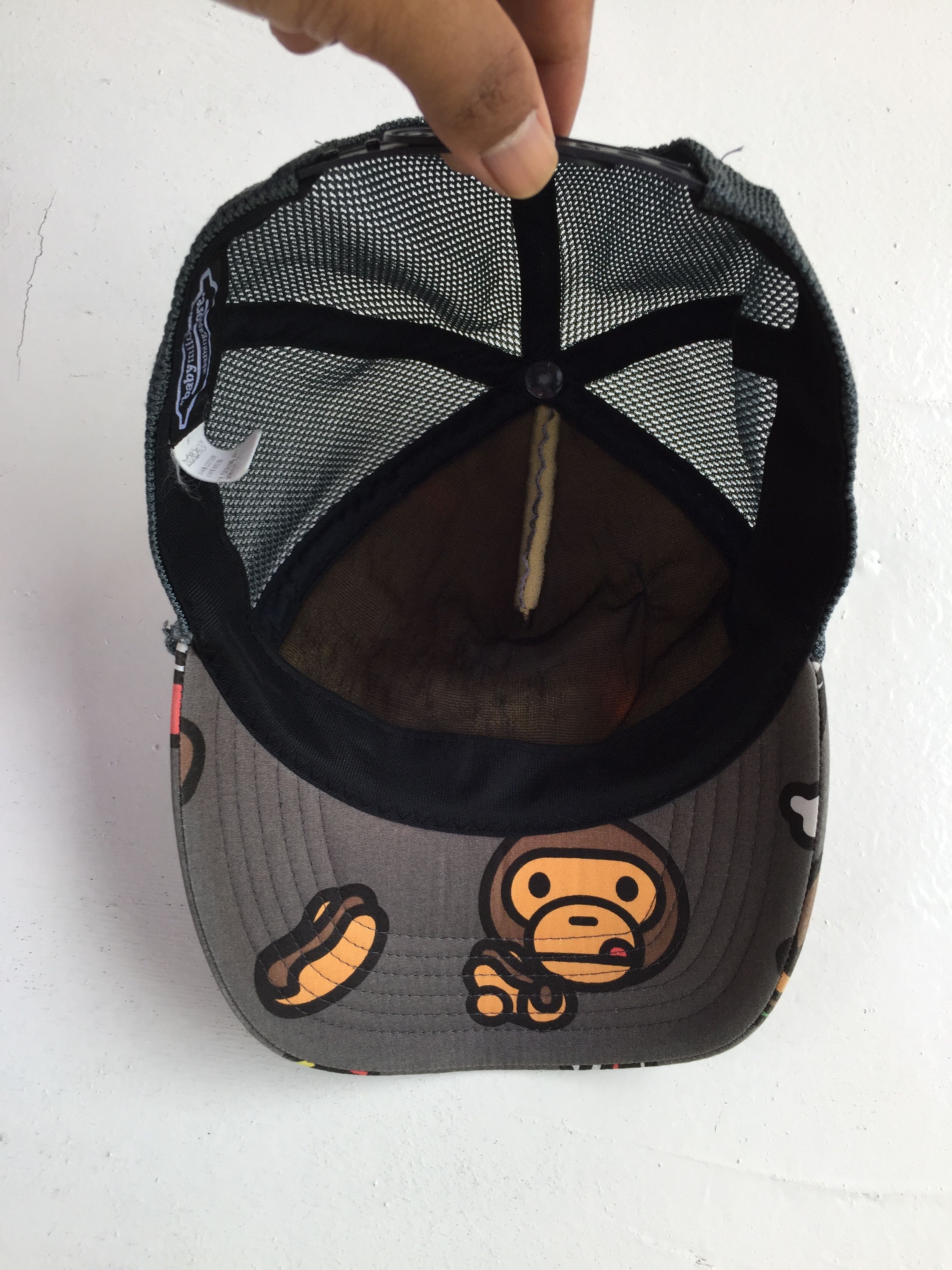 Bape BABY MILO JUNK FOOD MESH CAP Size ONE SIZE - 9 Thumbnail