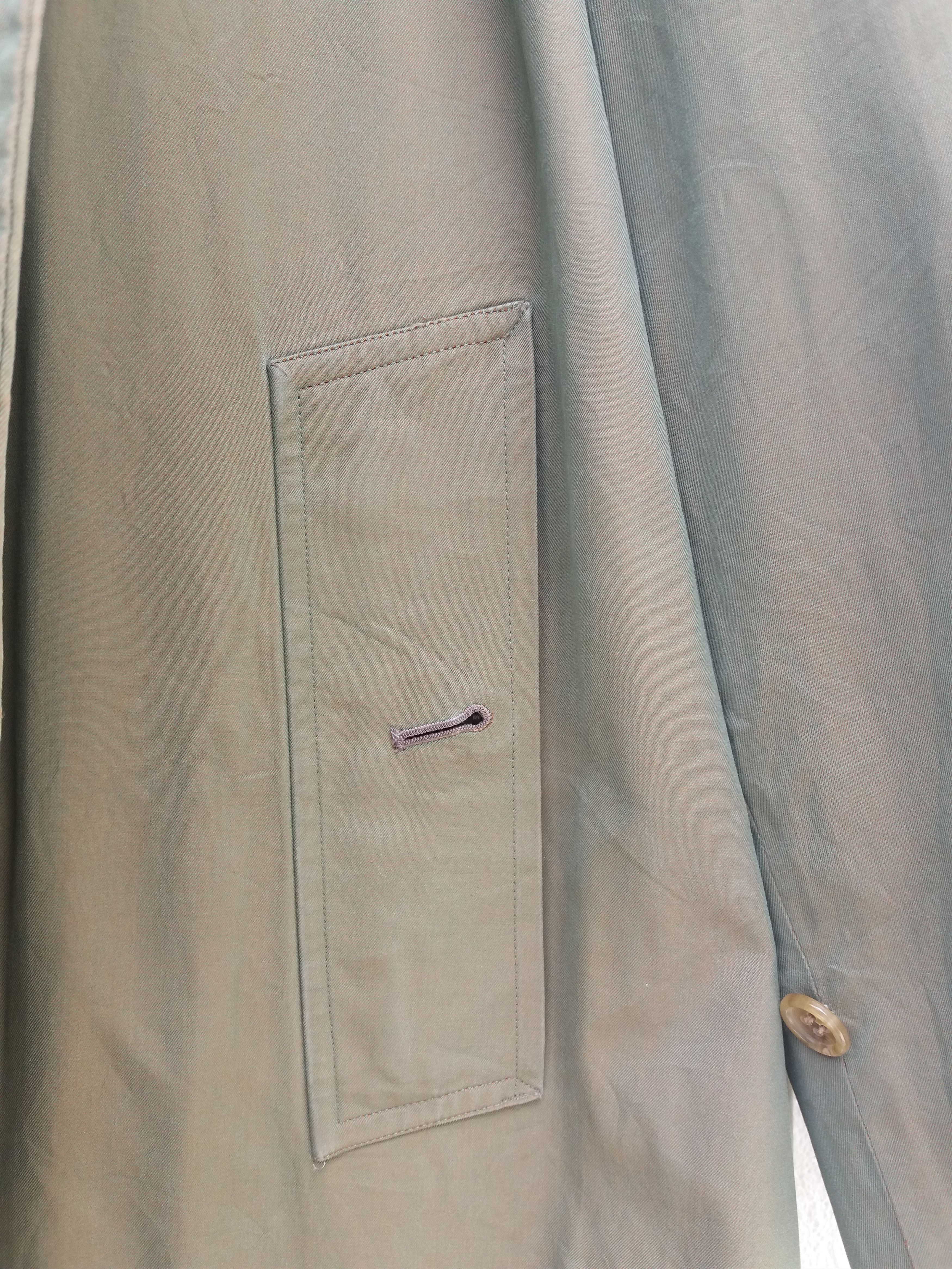 Burberry Burberrys Vintage Army Trench Coat Nova Check Lining Size US M / EU 48-50 / 2 - 7 Thumbnail