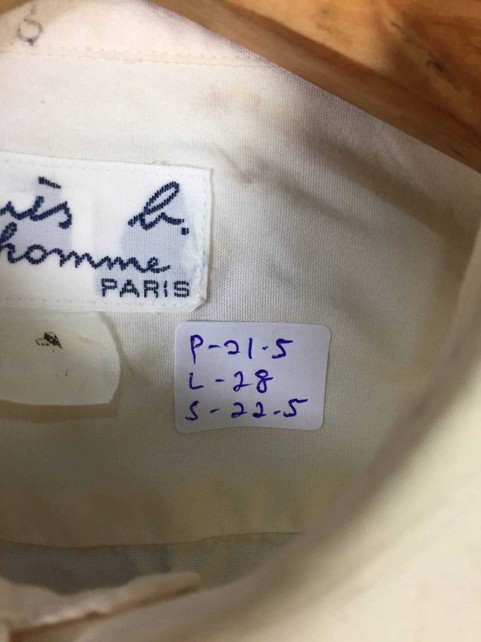 agnes b. Vtg Agnes B Homme Paris Classic Menswear Shirt Size US L / EU 52-54 / 3 - 12 Thumbnail