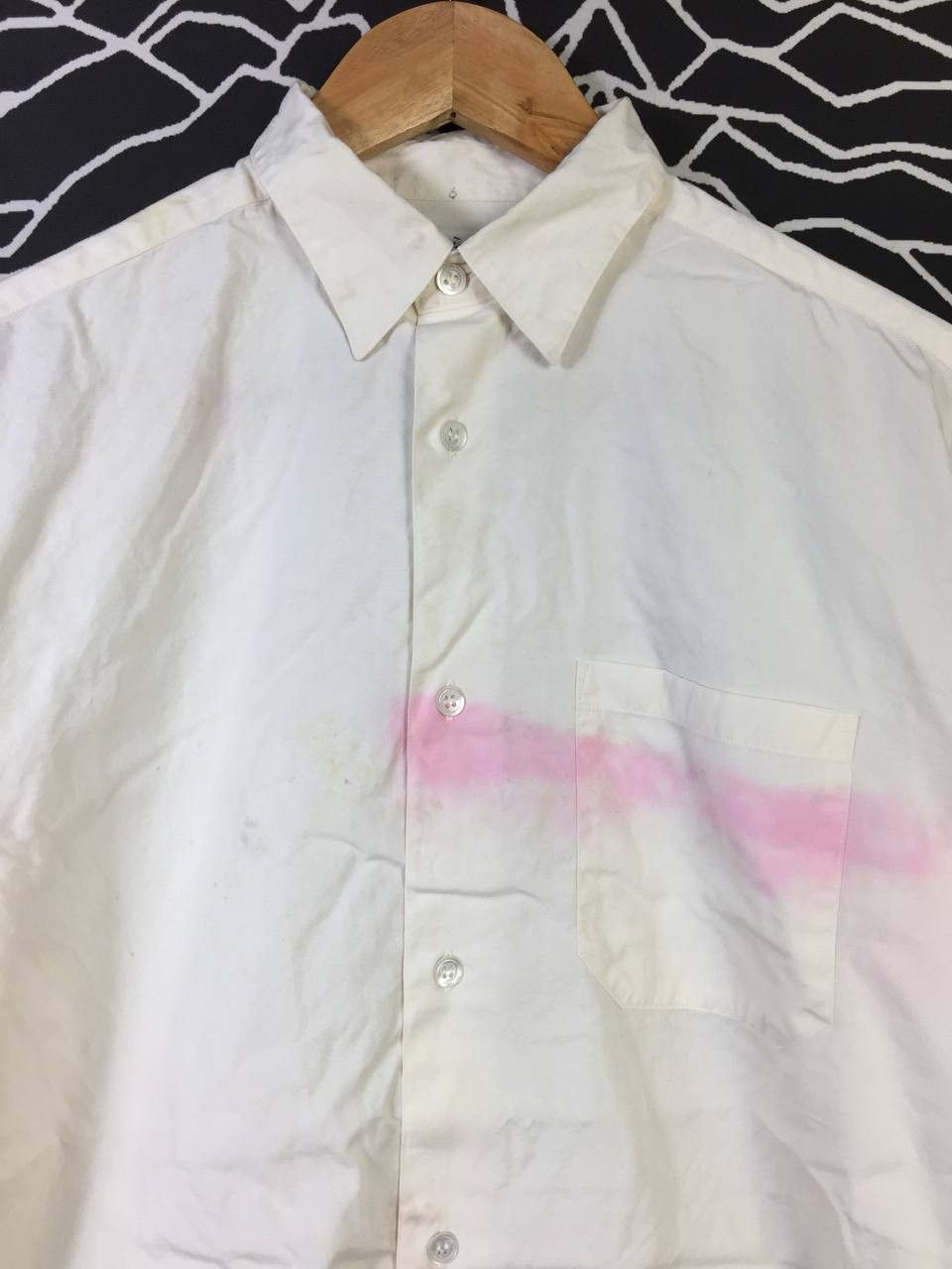 agnes b. Vtg Agnes B Homme Paris Classic Menswear Shirt Size US L / EU 52-54 / 3 - 3 Thumbnail