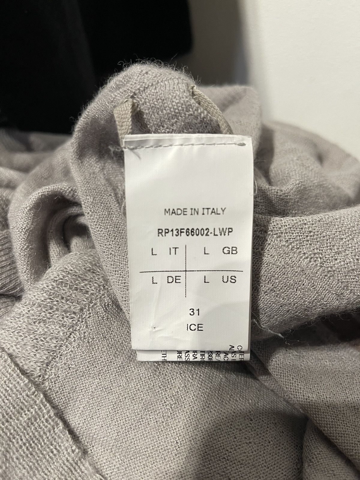 Rick Owens × Rick Owens Drkshdw Rick Owens Mainline 2013 Ice Alpaca Cardigan Size US M / EU 48-50 / 2 - 7 Thumbnail