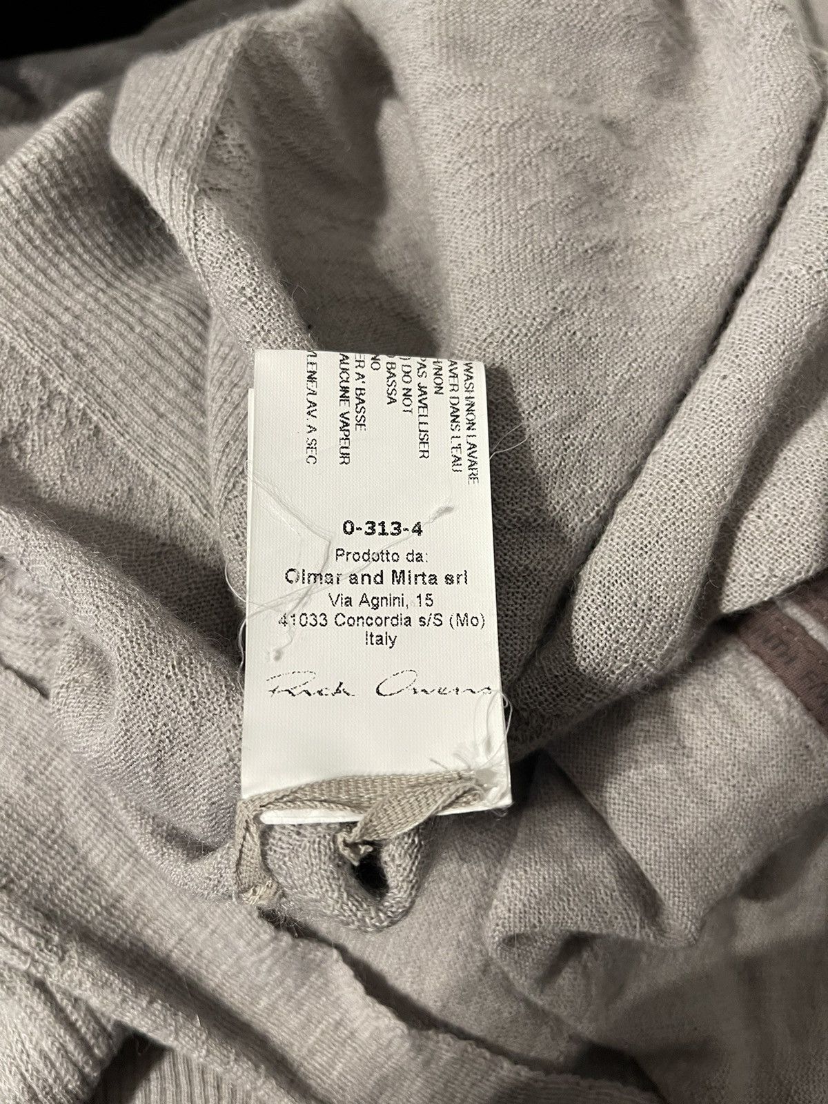 Rick Owens × Rick Owens Drkshdw Rick Owens Mainline 2013 Ice Alpaca Cardigan Size US M / EU 48-50 / 2 - 8 Thumbnail