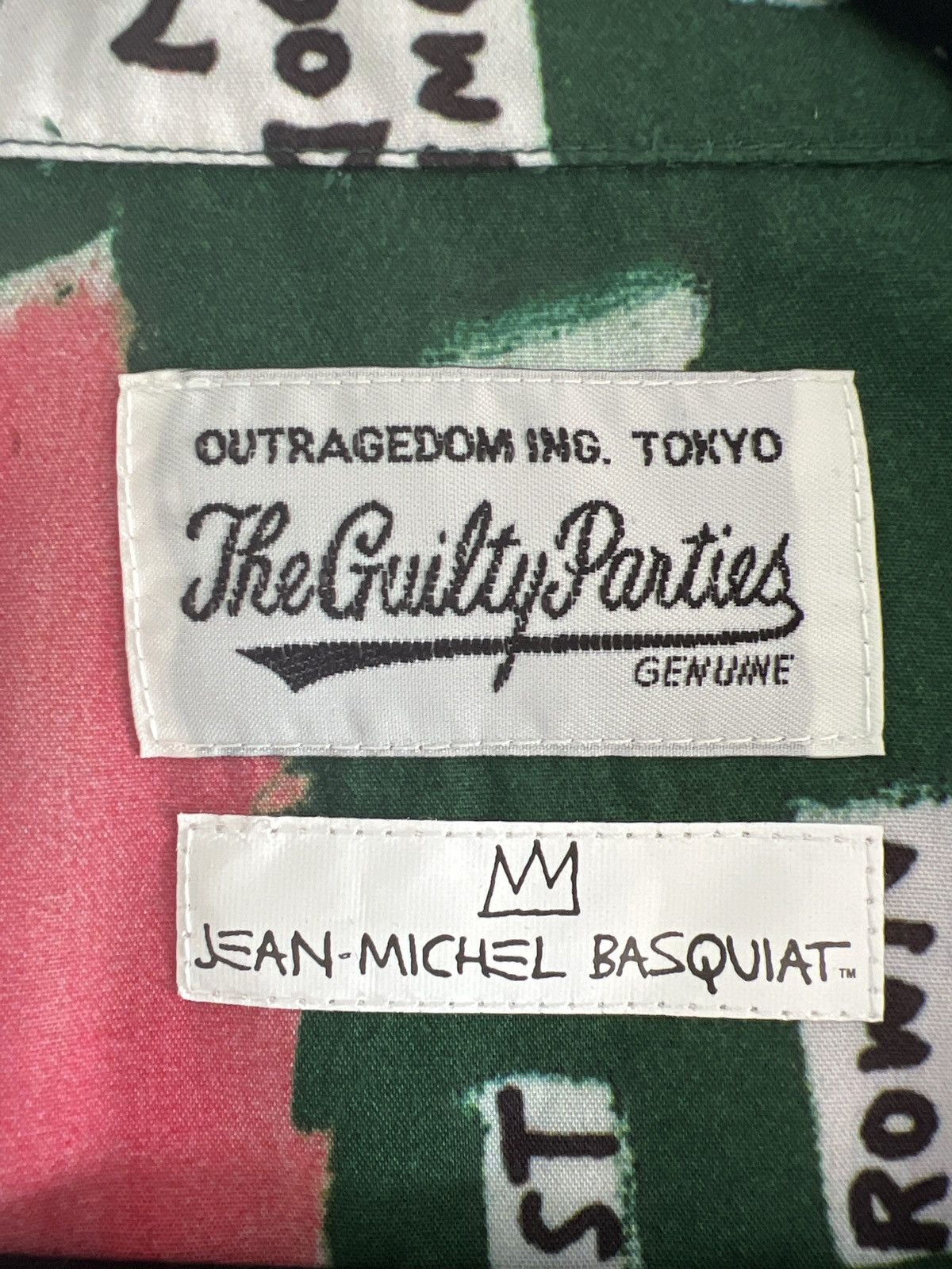 Jean-Michel Basquiat Jean-Michel Basquiat WACKO MARIA Guilty Parties Shirt RARE Size US L / EU 52-54 / 3 - 3 Thumbnail