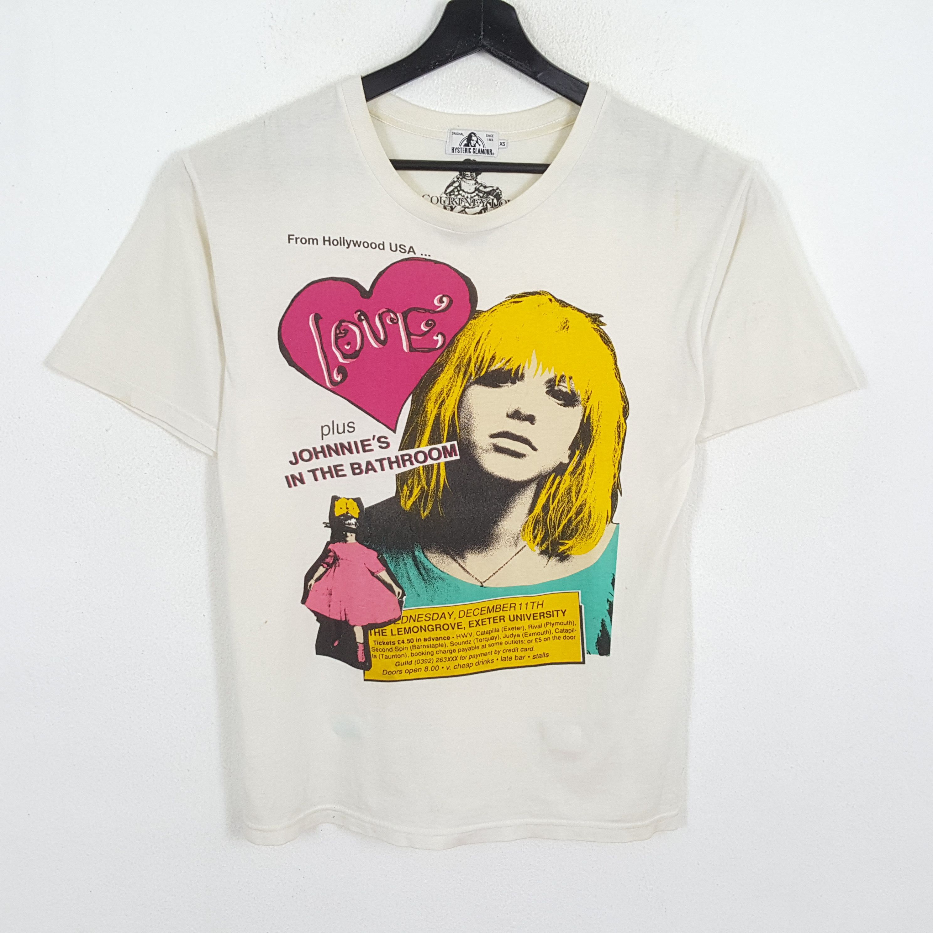 Hysteric Glamour Courtney Love “Lick Me” Tee Size Small shops