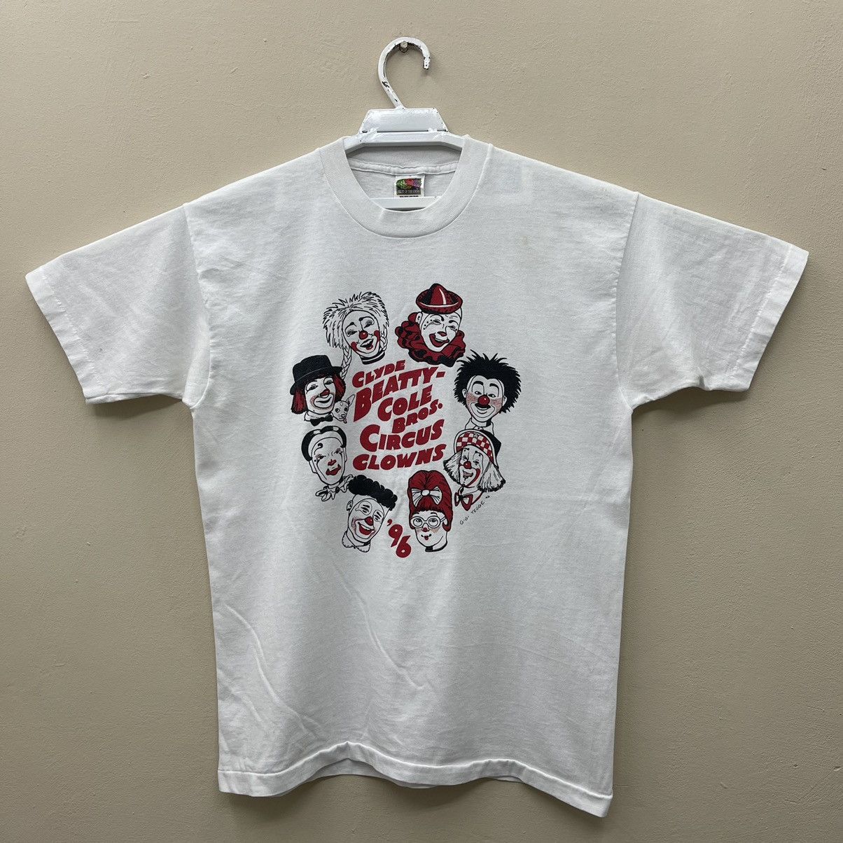 Beauty Beast × Fruit Of The Loom × Vintage Vintage 90s Clyde Beatyy Cole Bros Circus Clowns 96 Size US L / EU 52-54 / 3 - 1 Thumbnail