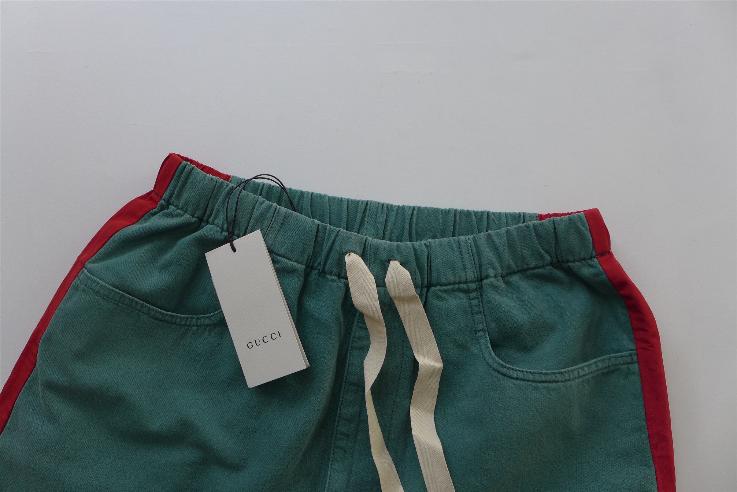 Gucci Gucci Web Stripe Track Pants - Stonewashed Green Denim Size US 36 / EU 52 - 11 Thumbnail