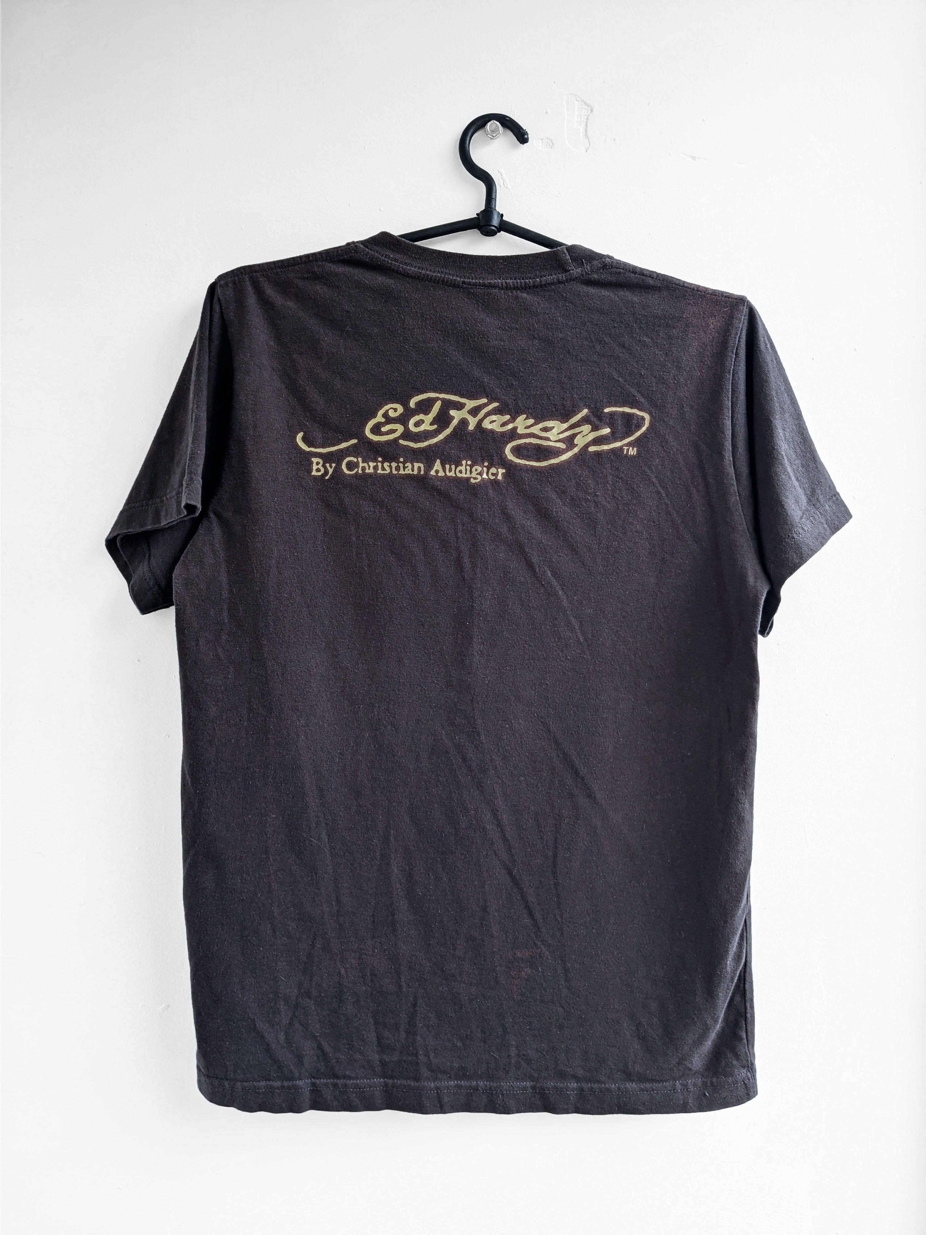 Ed Hardy vintage Ed Hardy tshirt big logo y2k Size S / US 4 / IT 40 - 2 Thumbnail