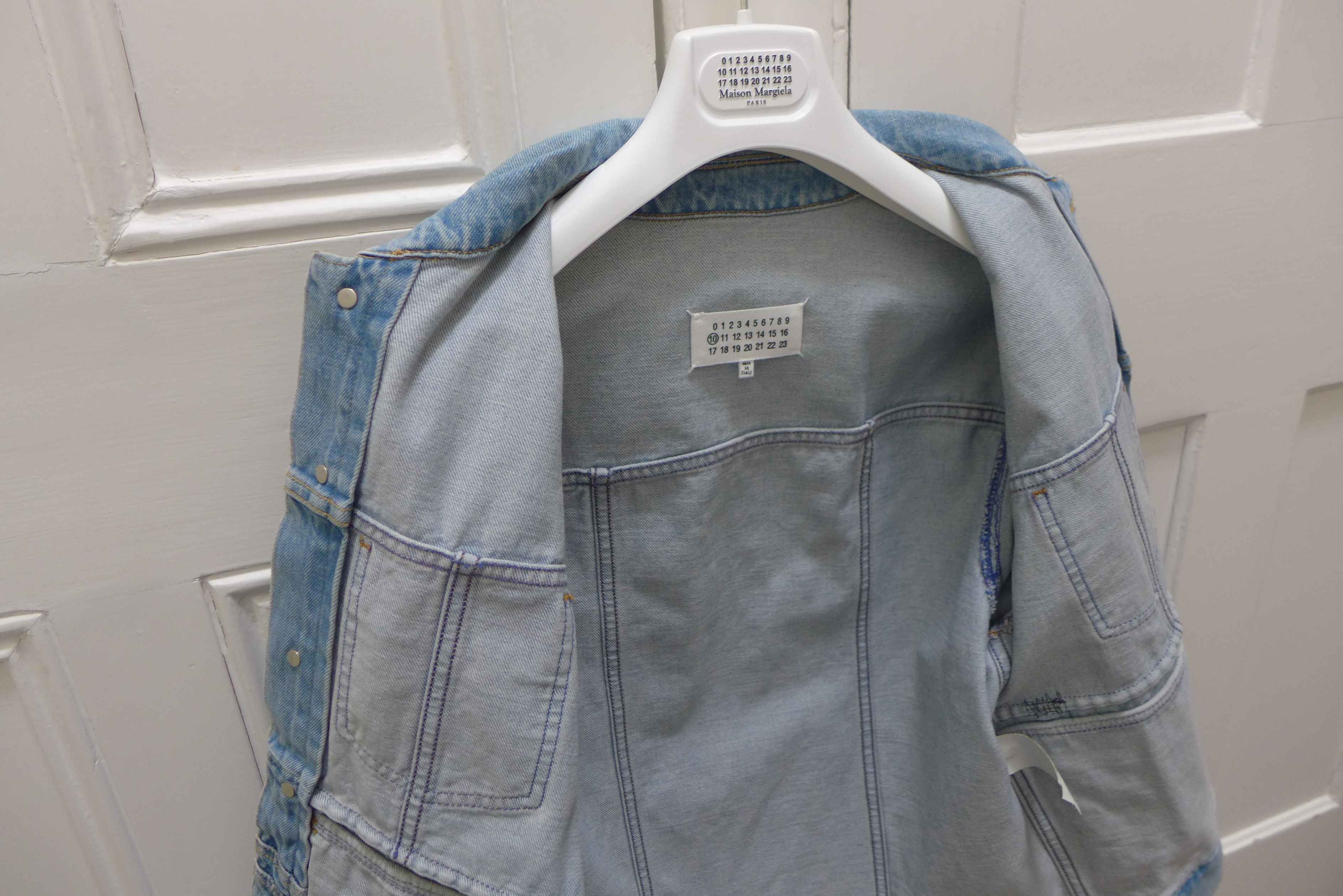 Maison Margiela Margiela SS18 Reconstructed Blue Denim Jacket Size US M / EU 48-50 / 2 - 7 Thumbnail