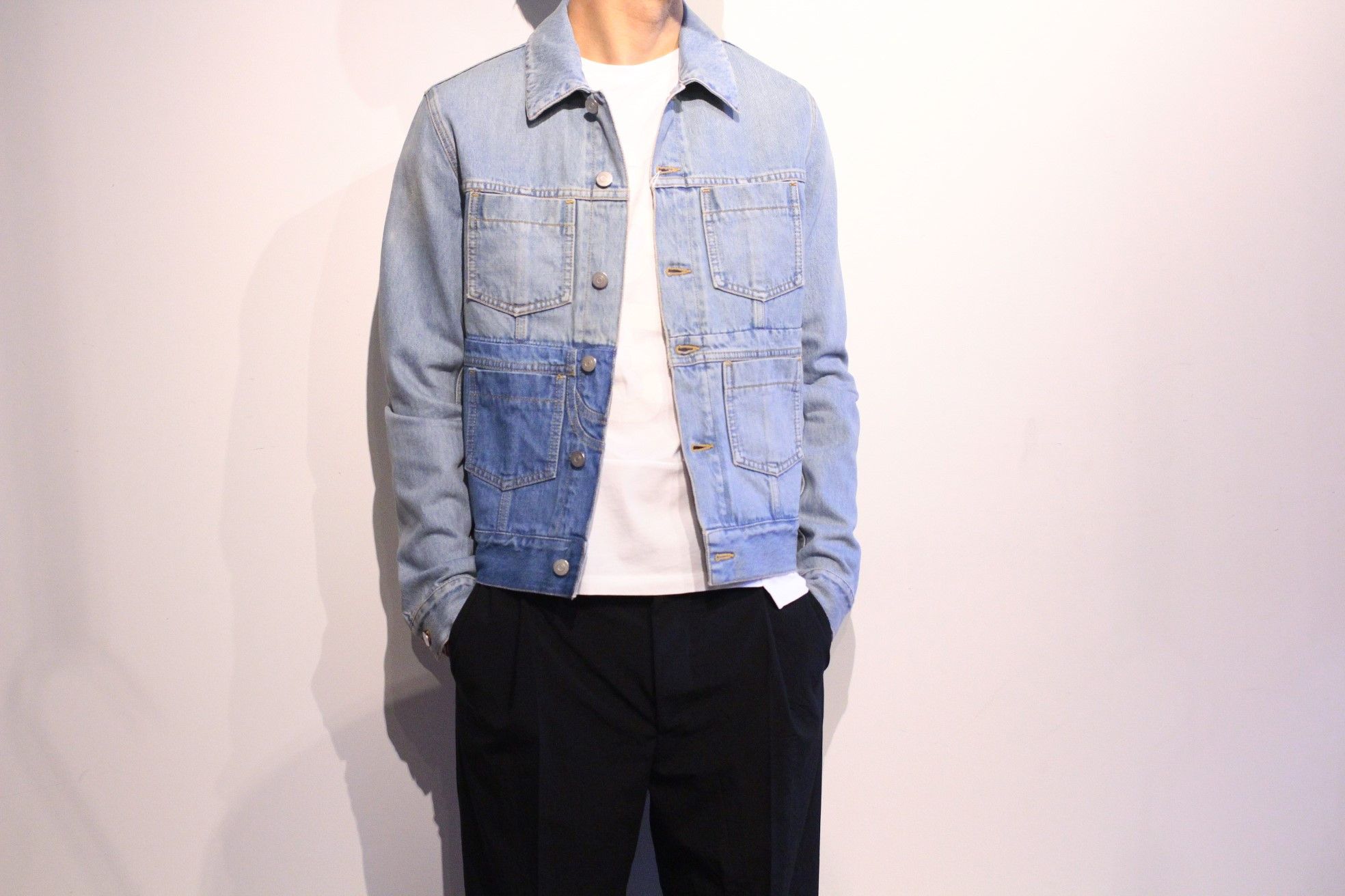 Maison Margiela Margiela SS18 Reconstructed Blue Denim Jacket Size US M / EU 48-50 / 2 - 3 Thumbnail