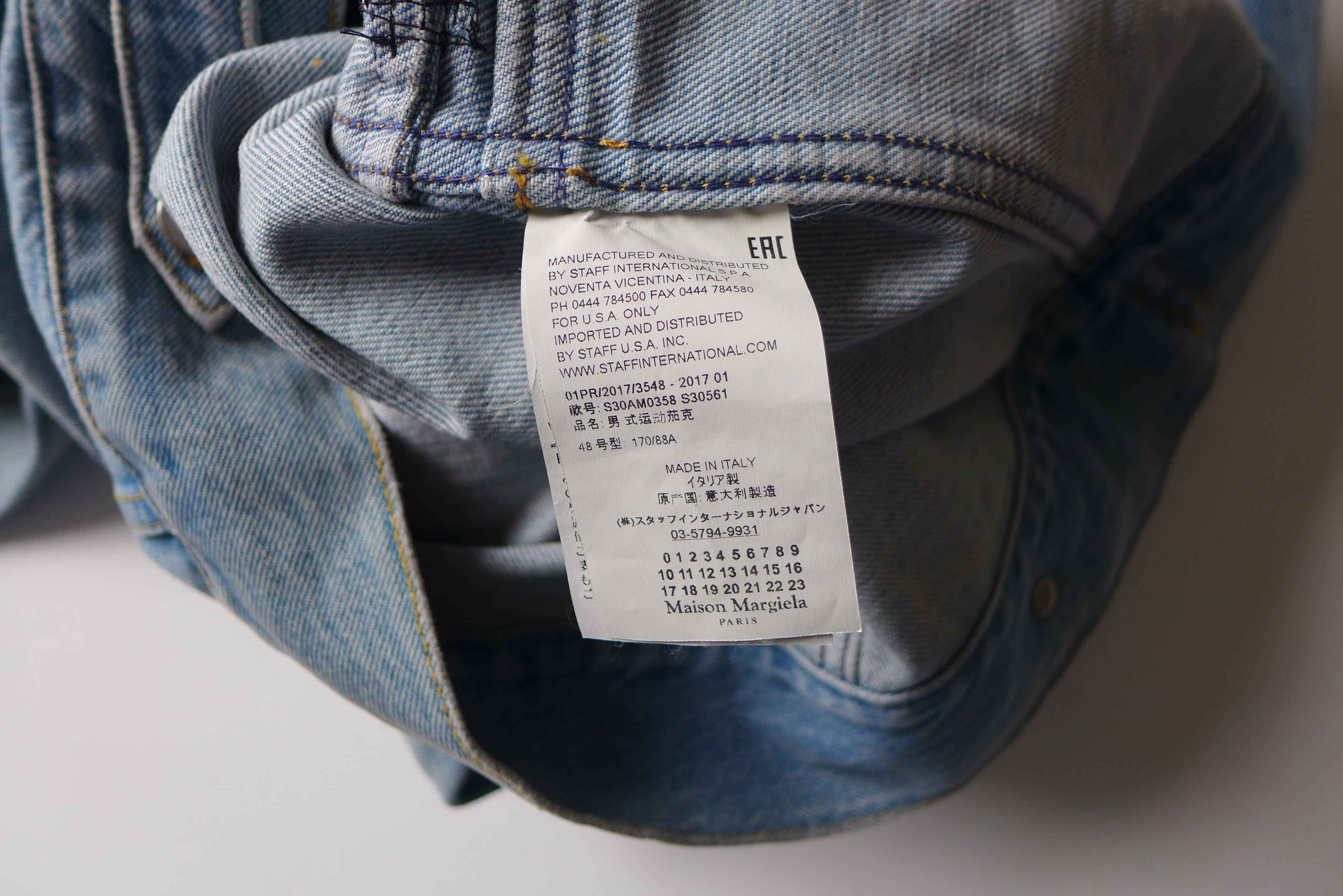 Maison Margiela Margiela SS18 Reconstructed Blue Denim Jacket Size US M / EU 48-50 / 2 - 19 Thumbnail