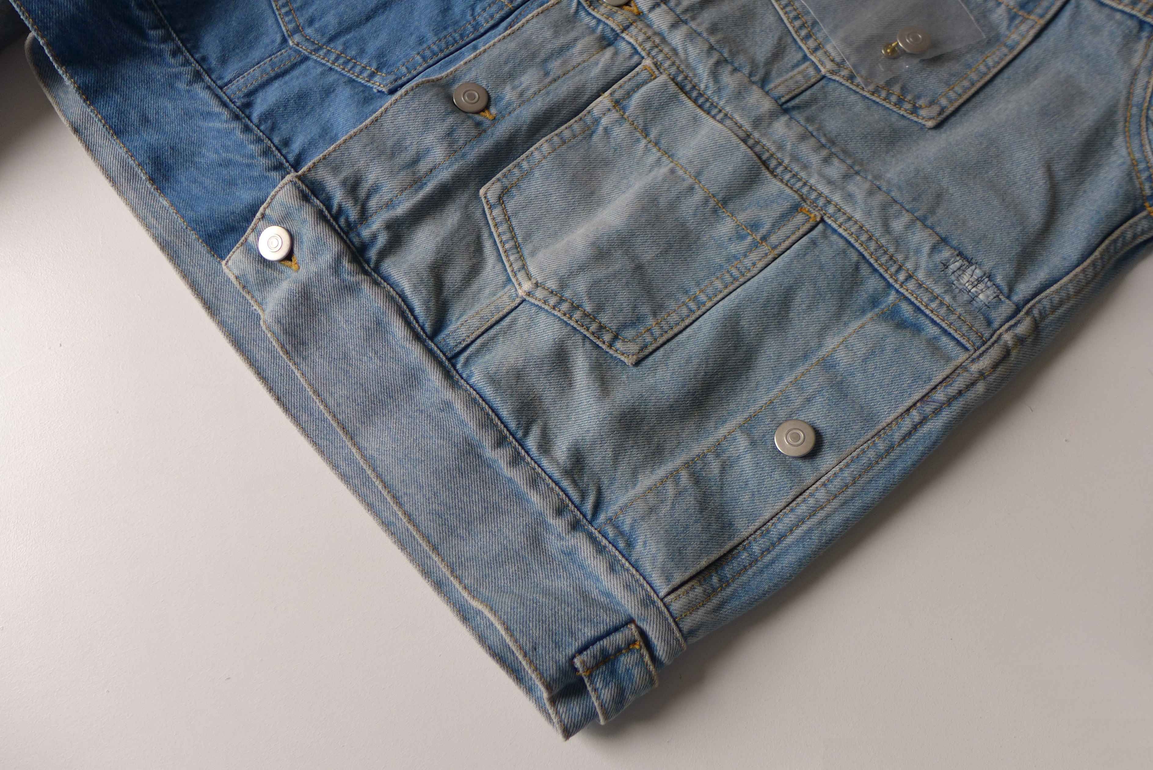 Maison Margiela Margiela SS18 Reconstructed Blue Denim Jacket Size US M / EU 48-50 / 2 - 11 Thumbnail