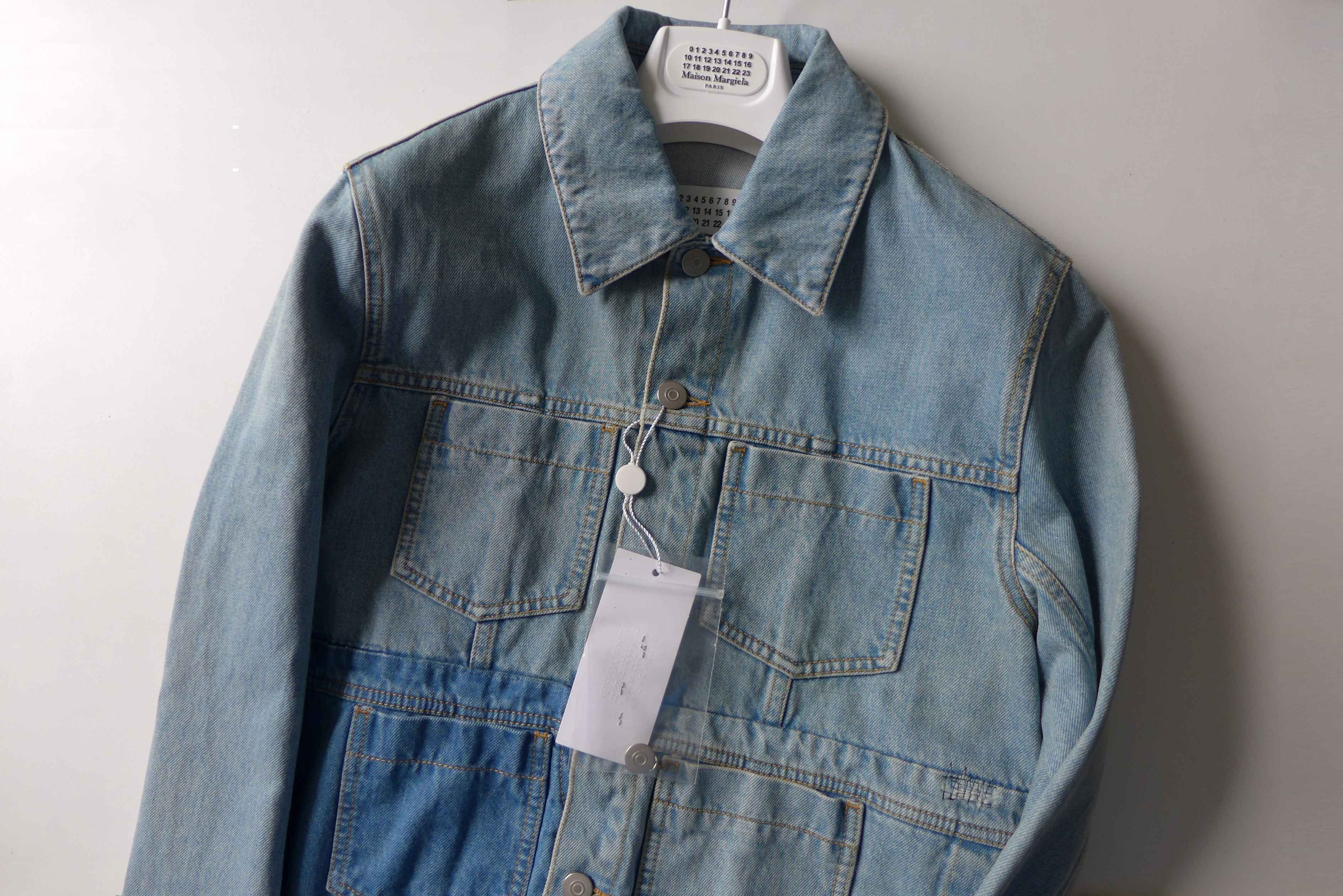 Maison Margiela Margiela SS18 Reconstructed Blue Denim Jacket Size US M / EU 48-50 / 2 - 10 Thumbnail