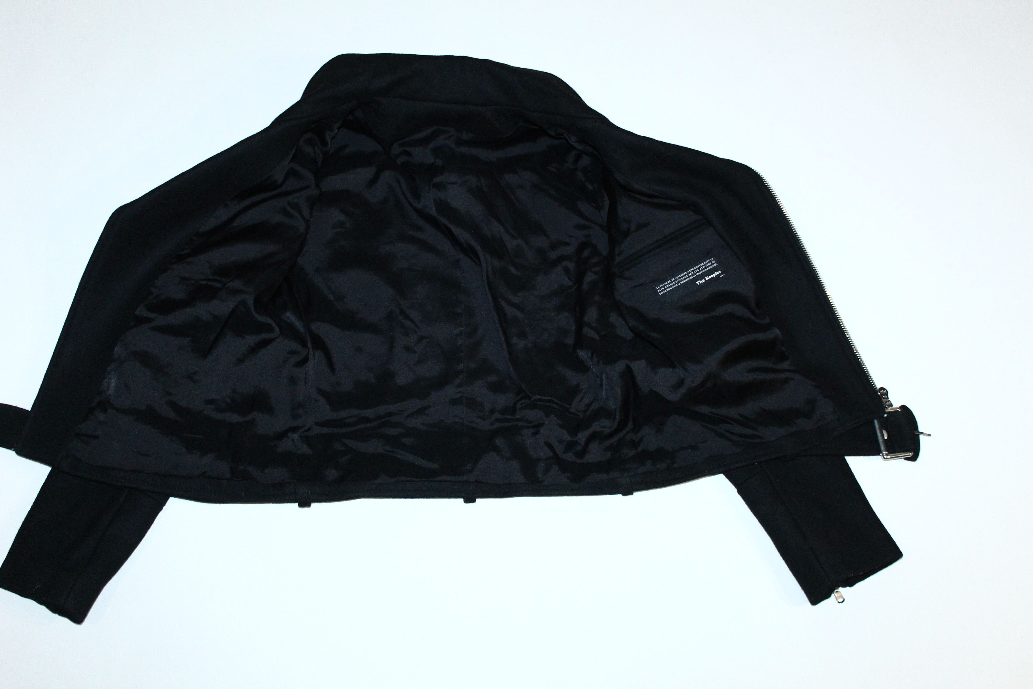 The Kooples The Kooples Cropped Design Wool Biker Jacket Size M / US 6-8 / IT 42-44 - 2 Thumbnail