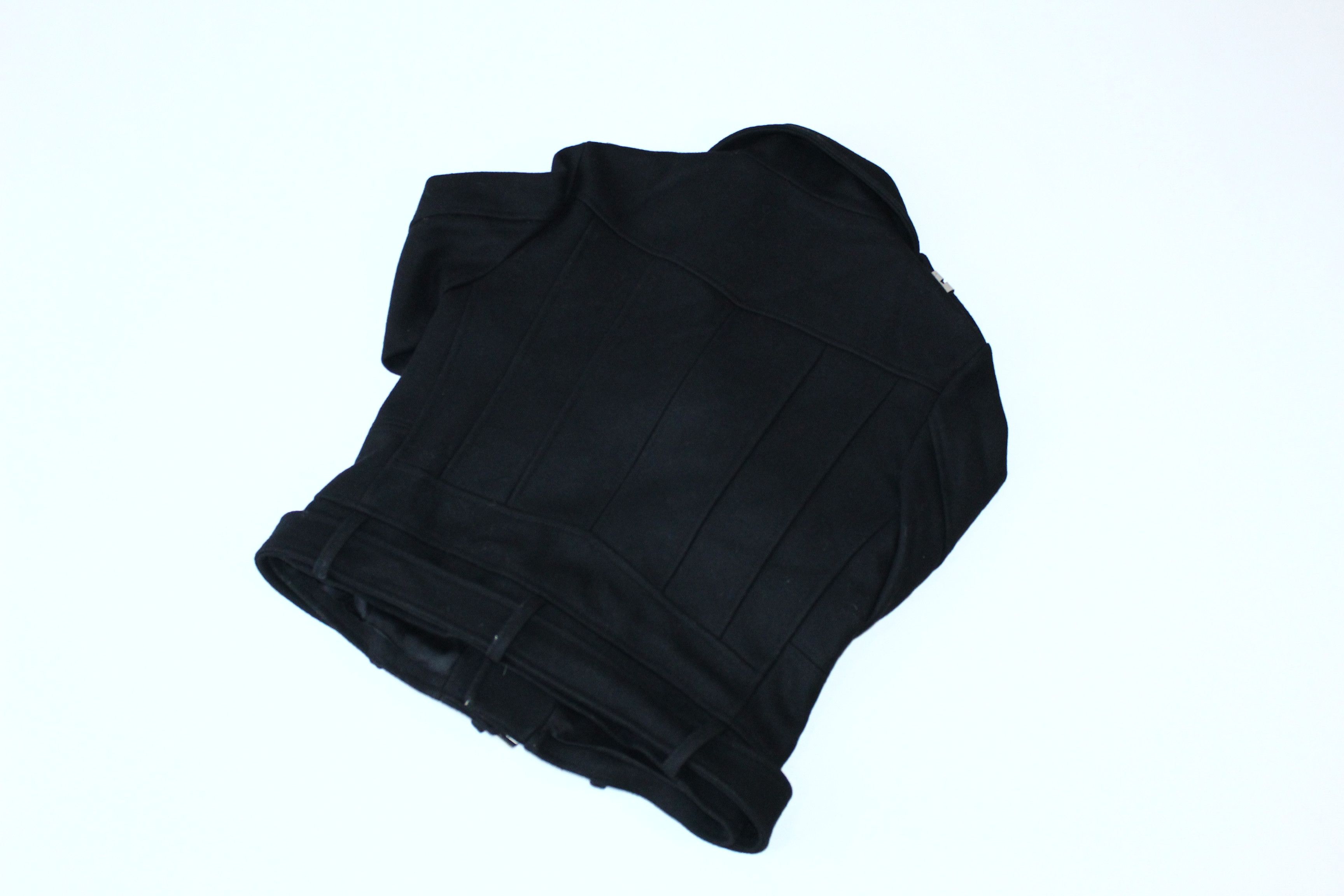 The Kooples The Kooples Cropped Design Wool Biker Jacket Size M / US 6-8 / IT 42-44 - 9 Thumbnail