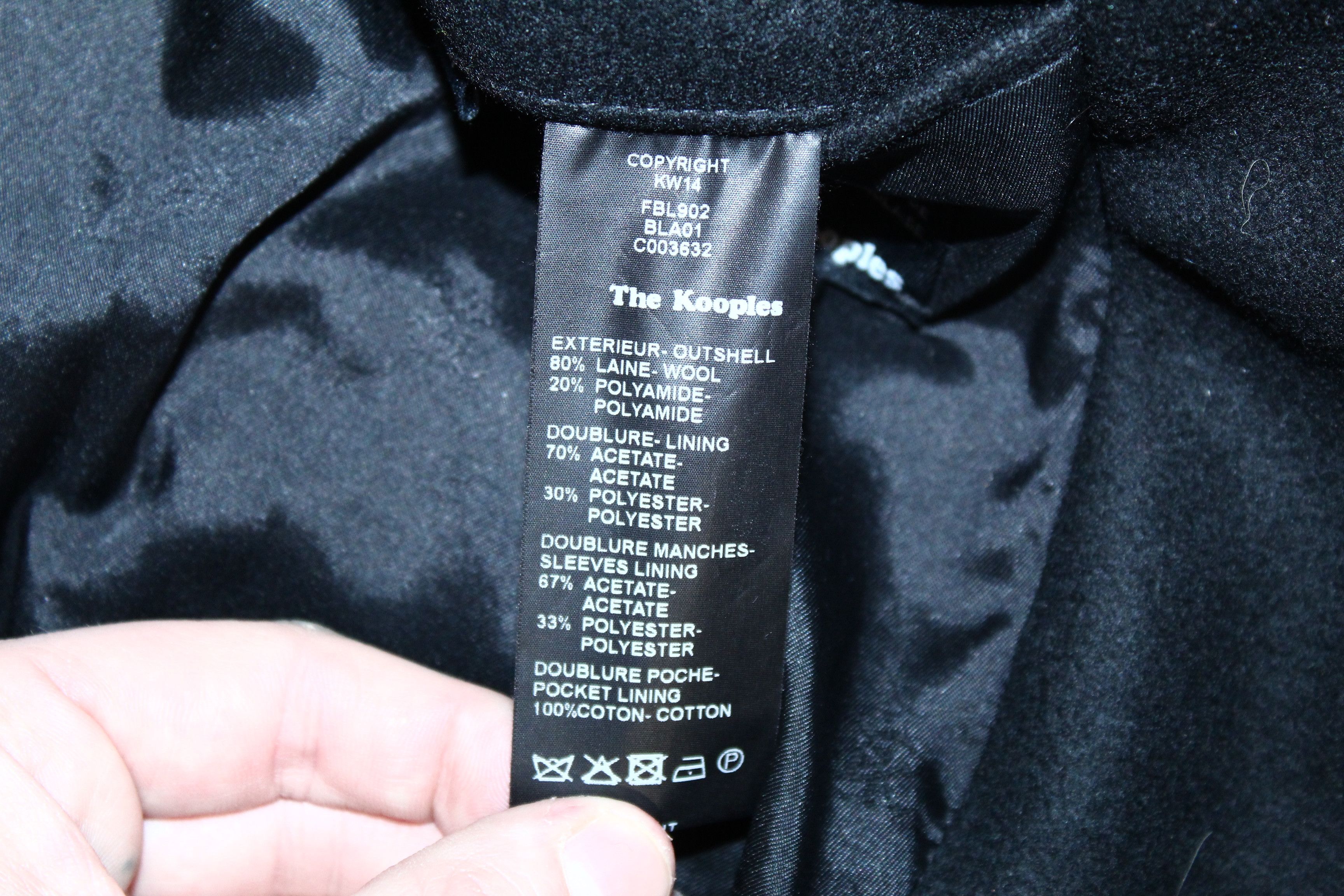 The Kooples The Kooples Cropped Design Wool Biker Jacket Size M / US 6-8 / IT 42-44 - 5 Thumbnail