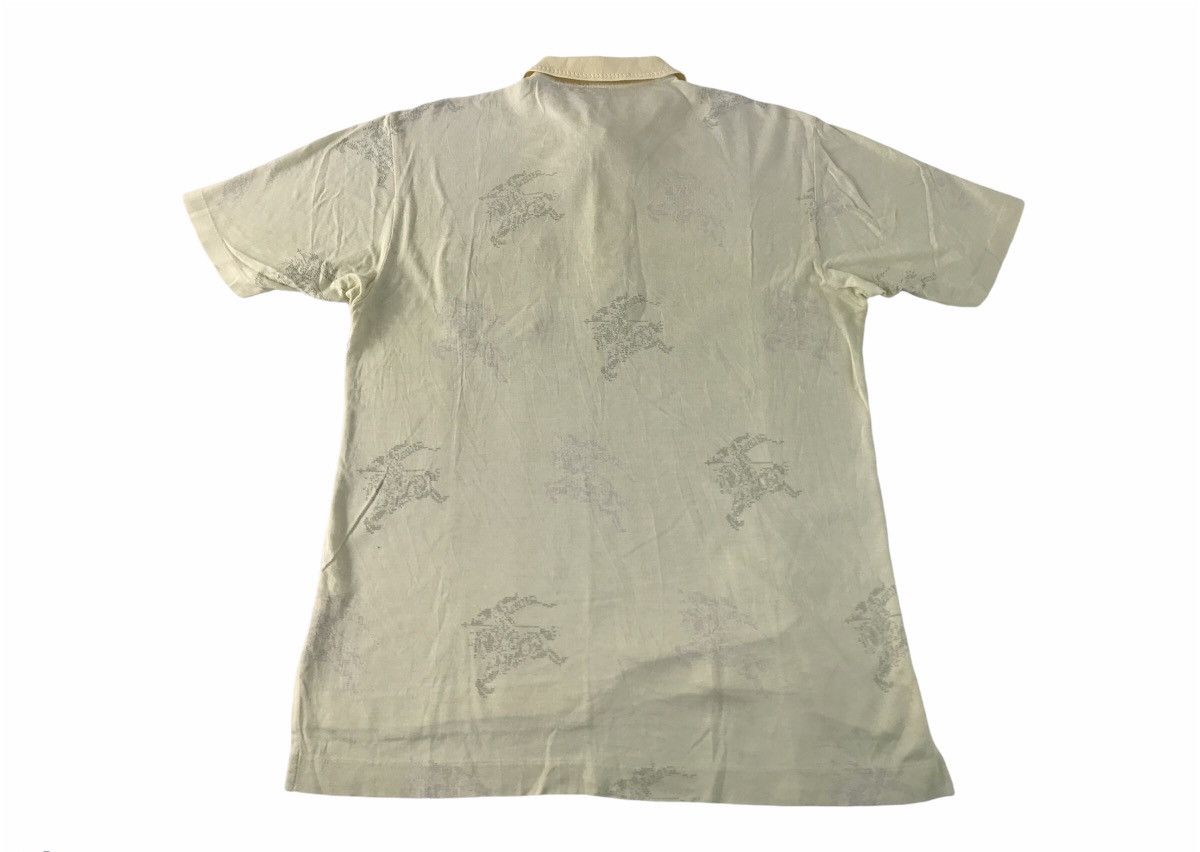Burberry × Vintage Rare Burberry All Over Prorsum Logo Polo Pocket Tee Size US M / EU 48-50 / 2 - 5 Thumbnail