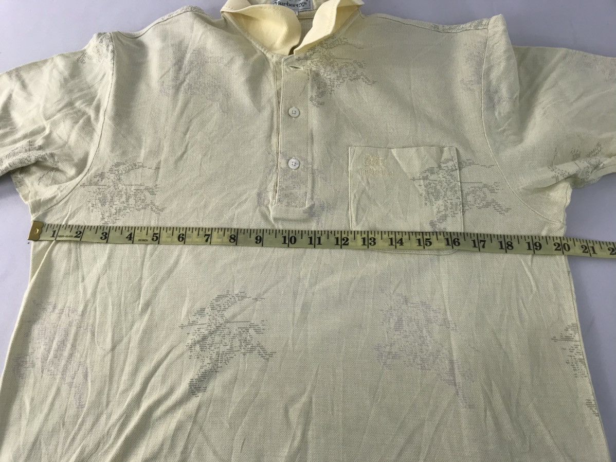 Burberry × Vintage Rare Burberry All Over Prorsum Logo Polo Pocket Tee Size US M / EU 48-50 / 2 - 8 Thumbnail