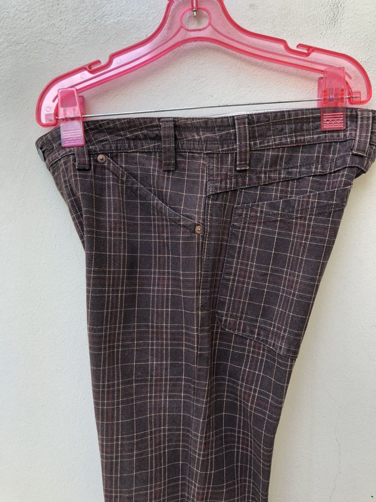 Vintage Vintage Acoustic Japan Cheks Pant Flare Jeans Size US 31 - 20 Thumbnail