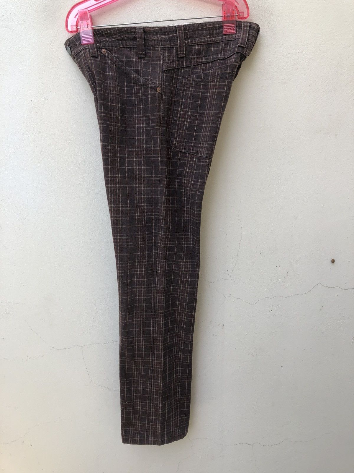 Vintage Vintage Acoustic Japan Cheks Pant Flare Jeans Size US 31 - 19 Thumbnail