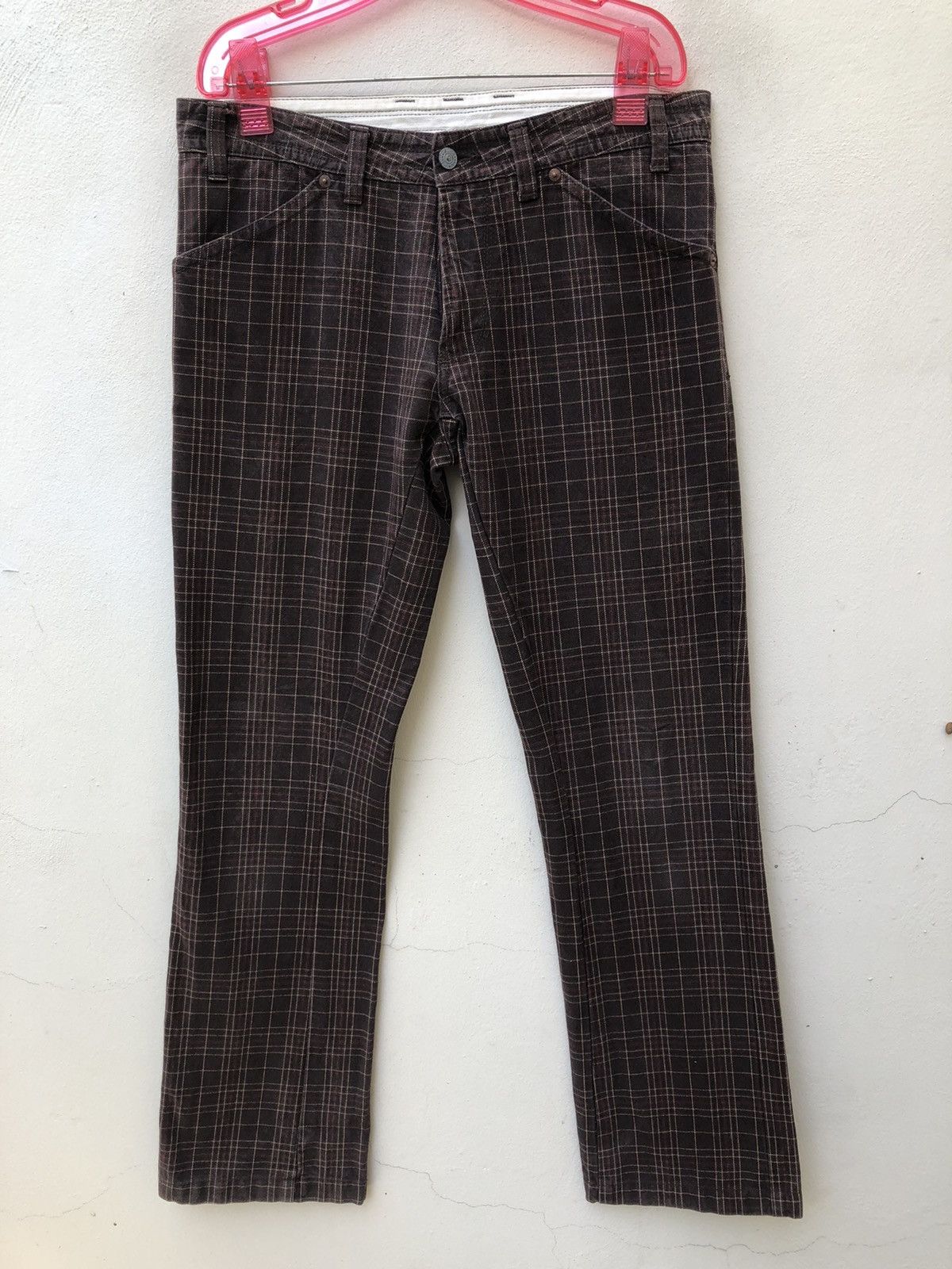 Vintage Vintage Acoustic Japan Cheks Pant Flare Jeans Size US 31 - 6 Thumbnail