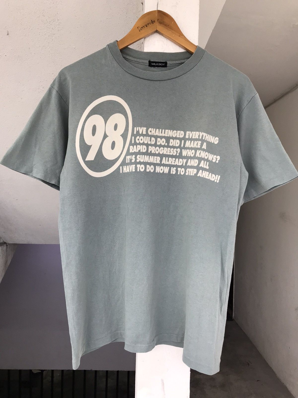 20471120 × Beauty Beast 1998 Milkboy poem Tee Size US M / EU 48-50 / 2 - 1 Thumbnail