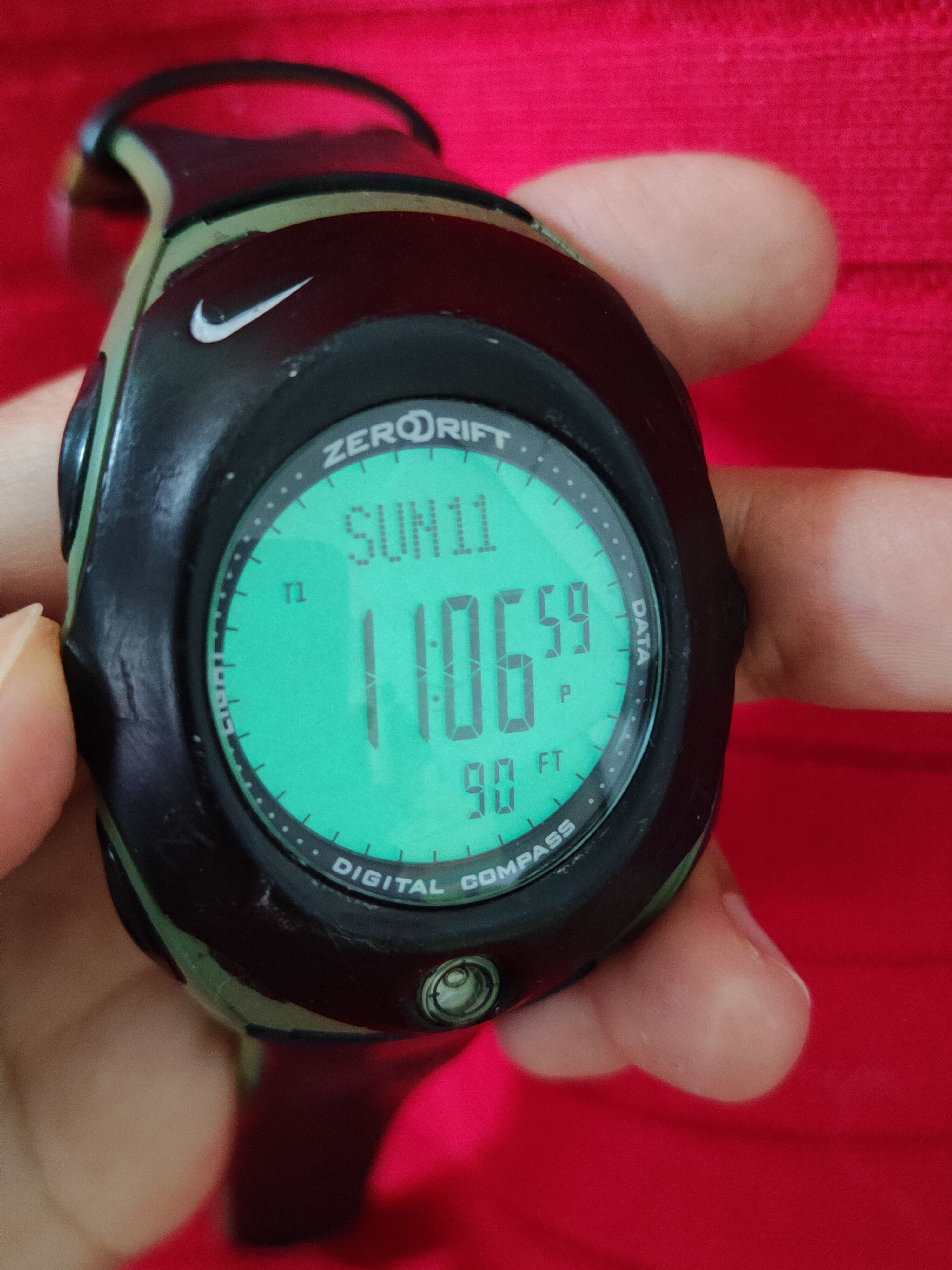 Nike ACG Zero Drift Digital Compass Vintage Watch #J022s