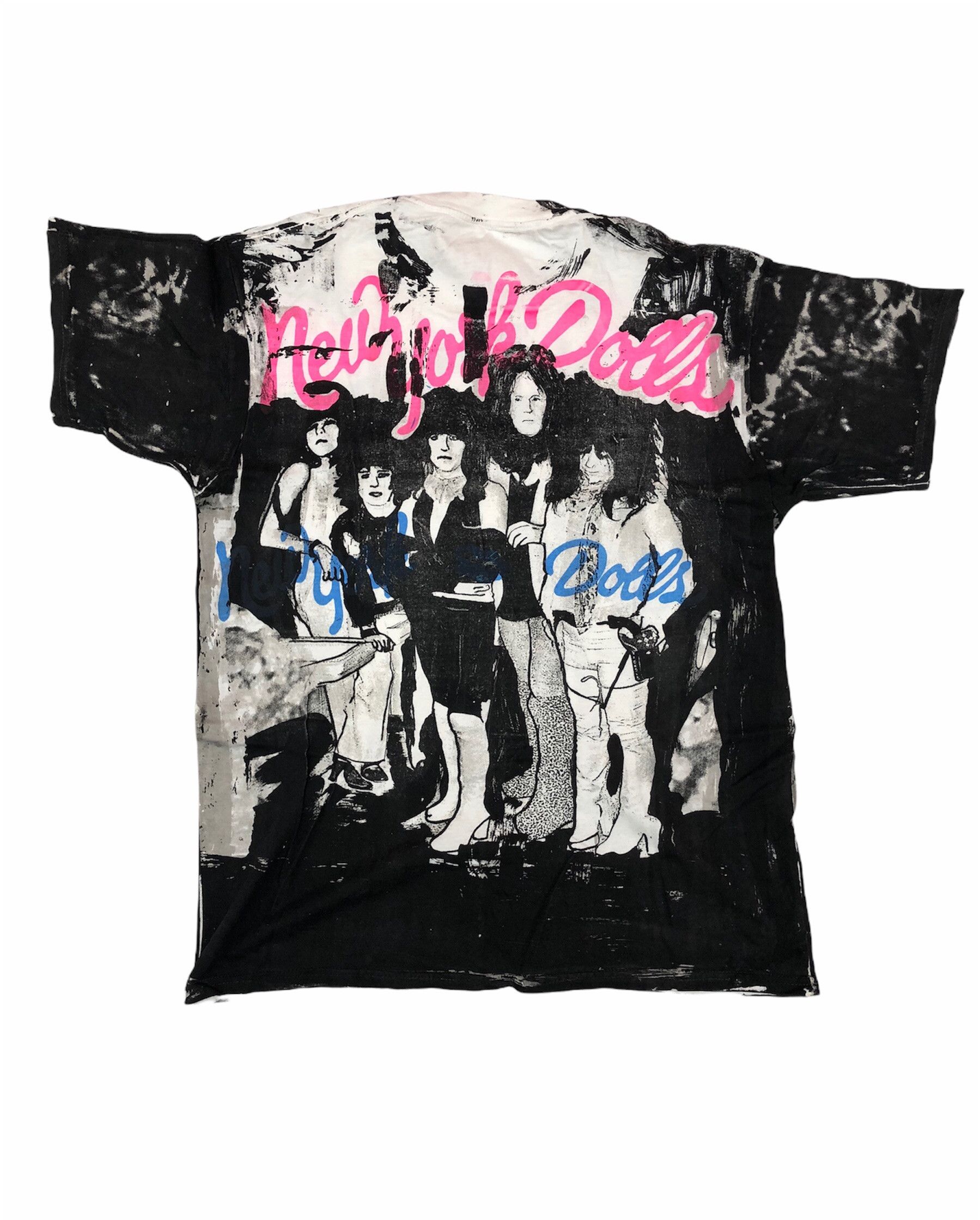 Vintage Rare Mosquitohead New York Dolls All Over Print T-Shirt Size US XL / EU 56 / 4 - 2 Thumbnail