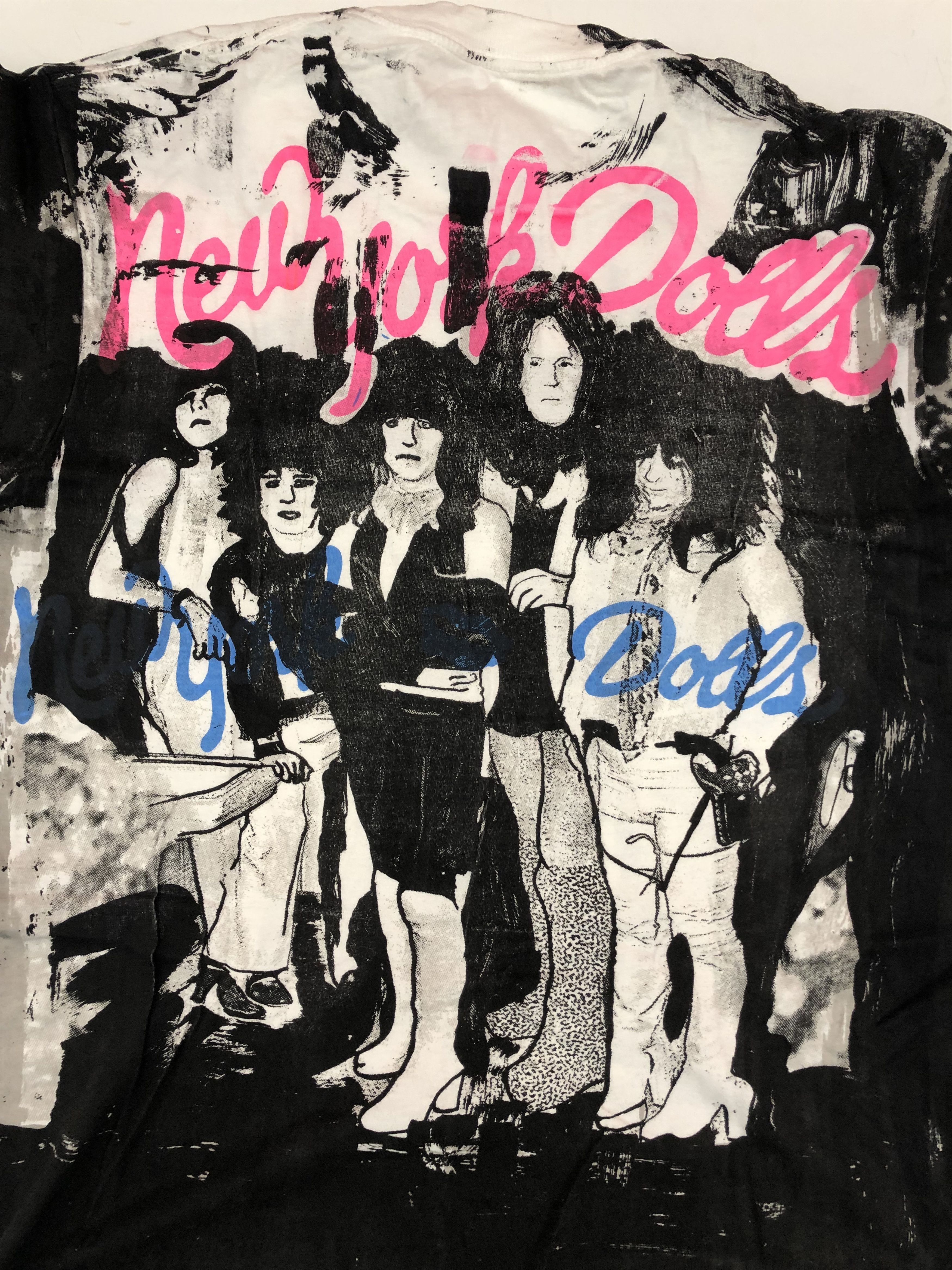 Vintage Rare Mosquitohead New York Dolls All Over Print T-Shirt Size US XL / EU 56 / 4 - 3 Thumbnail