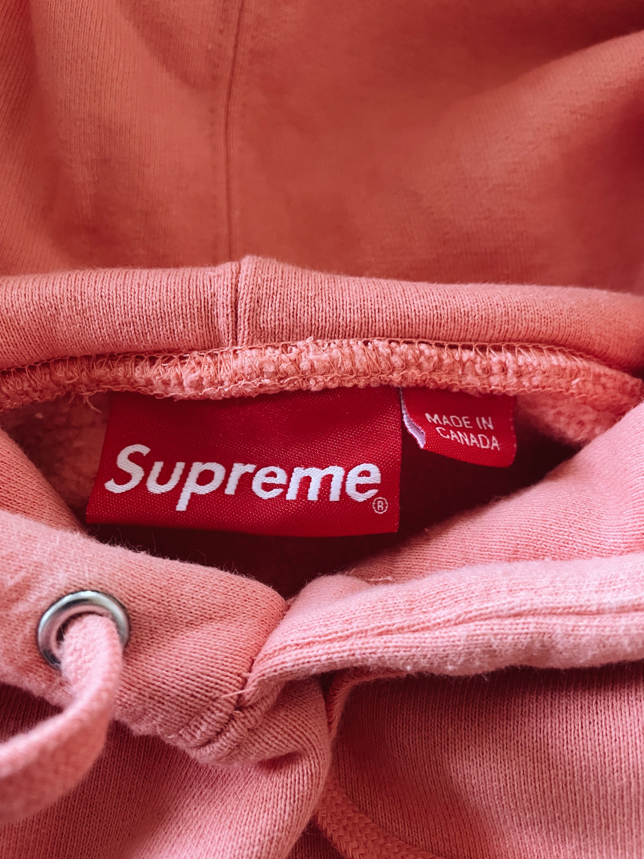 Supreme Supreme Corner Label Hoodie Coral Size US M / EU 48-50 / 2 - 4 Thumbnail