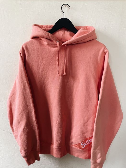 Supreme Supreme Corner Label Hoodie Coral | Grailed