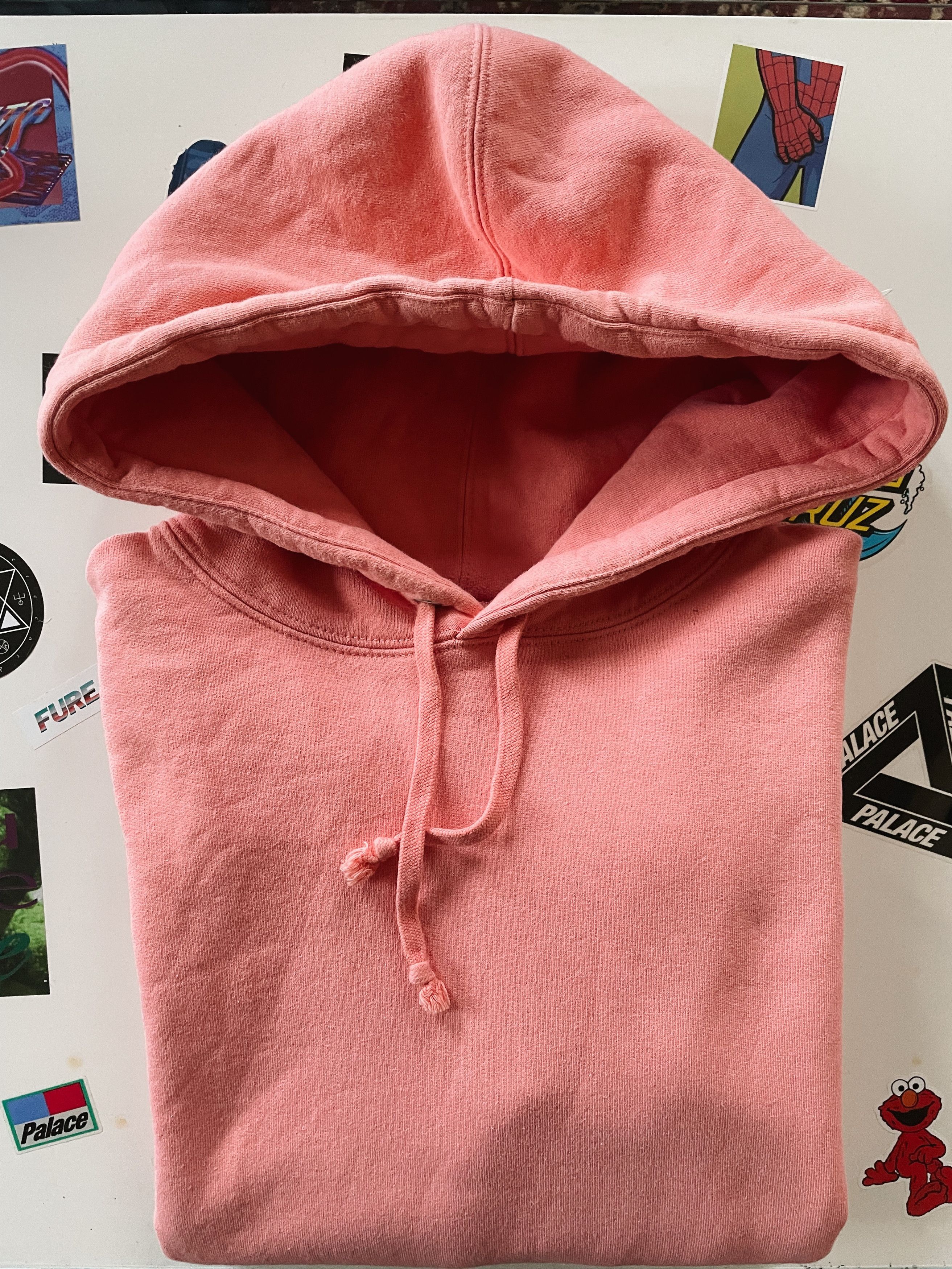 Supreme Supreme Corner Label Hoodie Coral Size US M / EU 48-50 / 2 - 7 Thumbnail