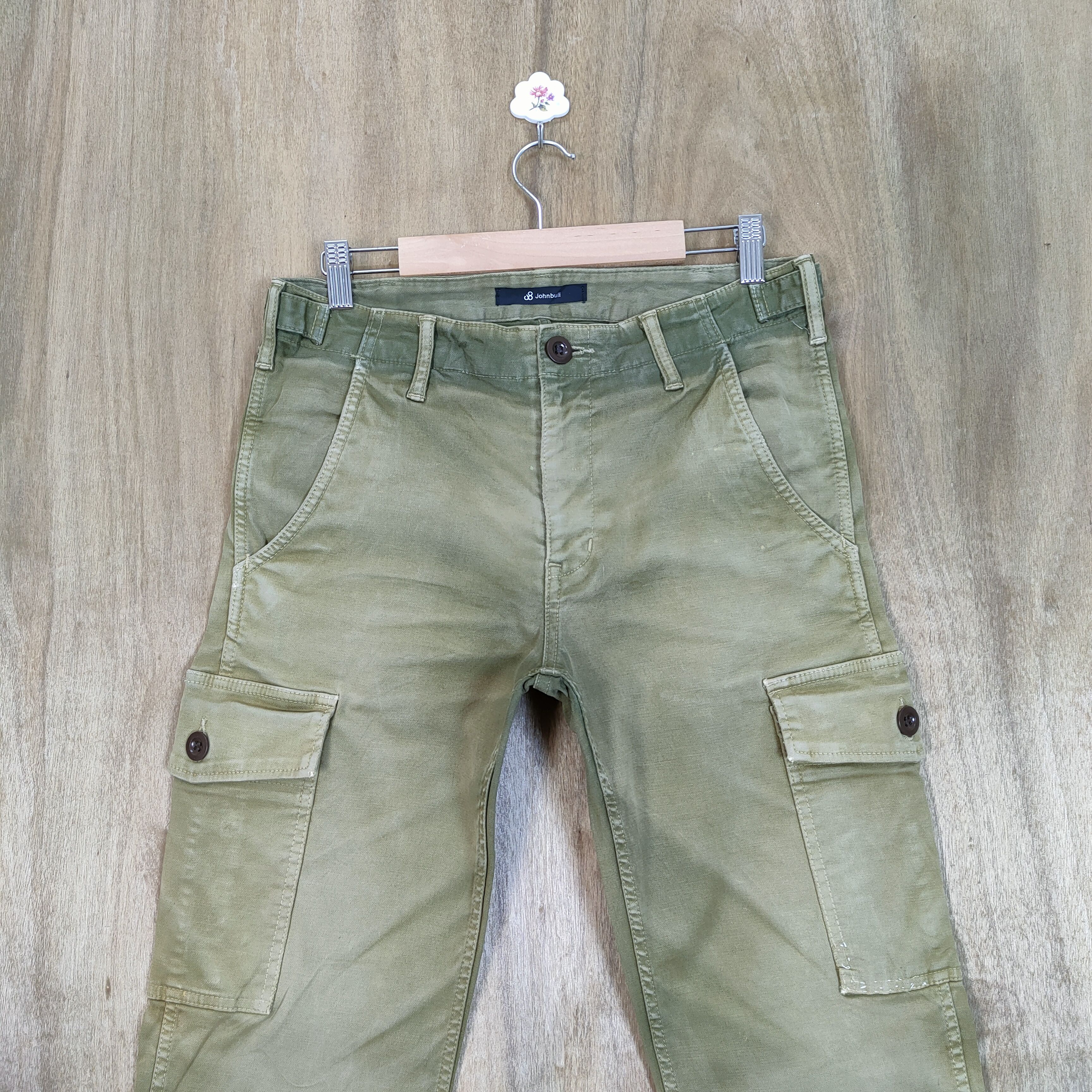 Johnbull VINTAGE JOHN BULL FADED CARGO PANTS Size US 30 / EU 46 - 2 Thumbnail