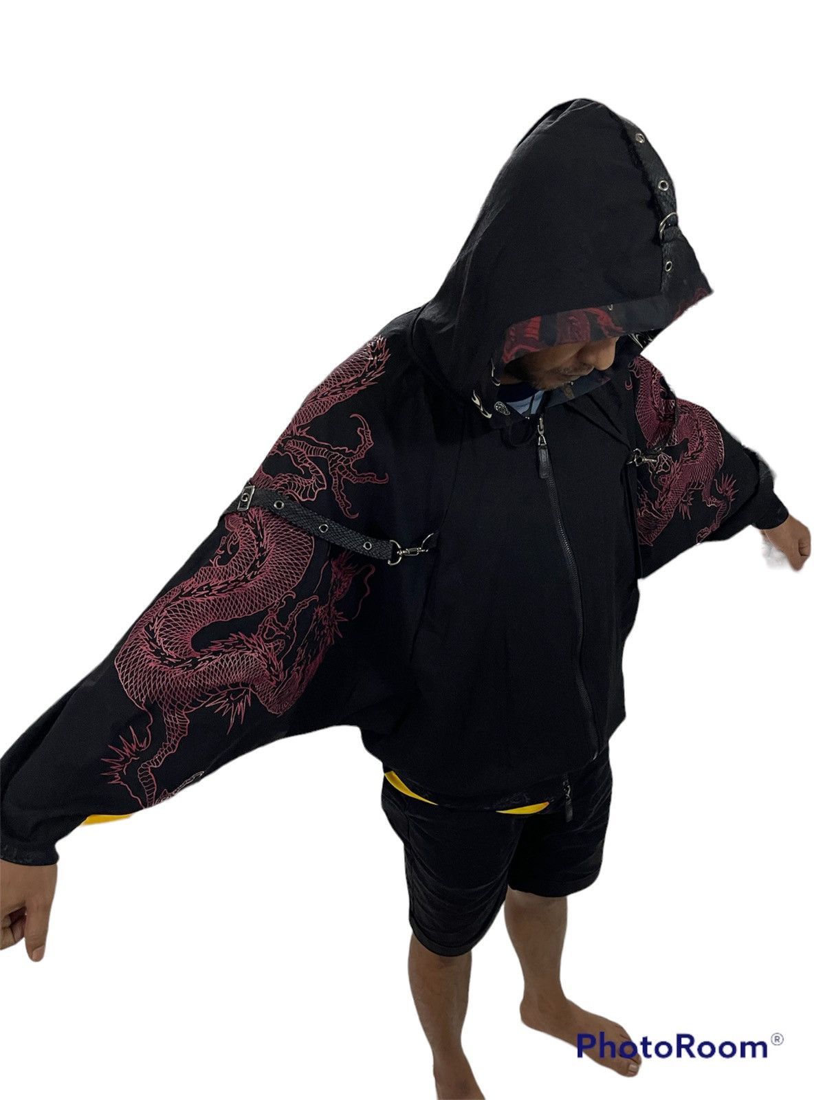 Seditionaries ‼️Qutie Frash Batwing Bondage Dragon Print Like Jpg Hoodie Size US L / EU 52-54 / 3 - 1 Thumbnail