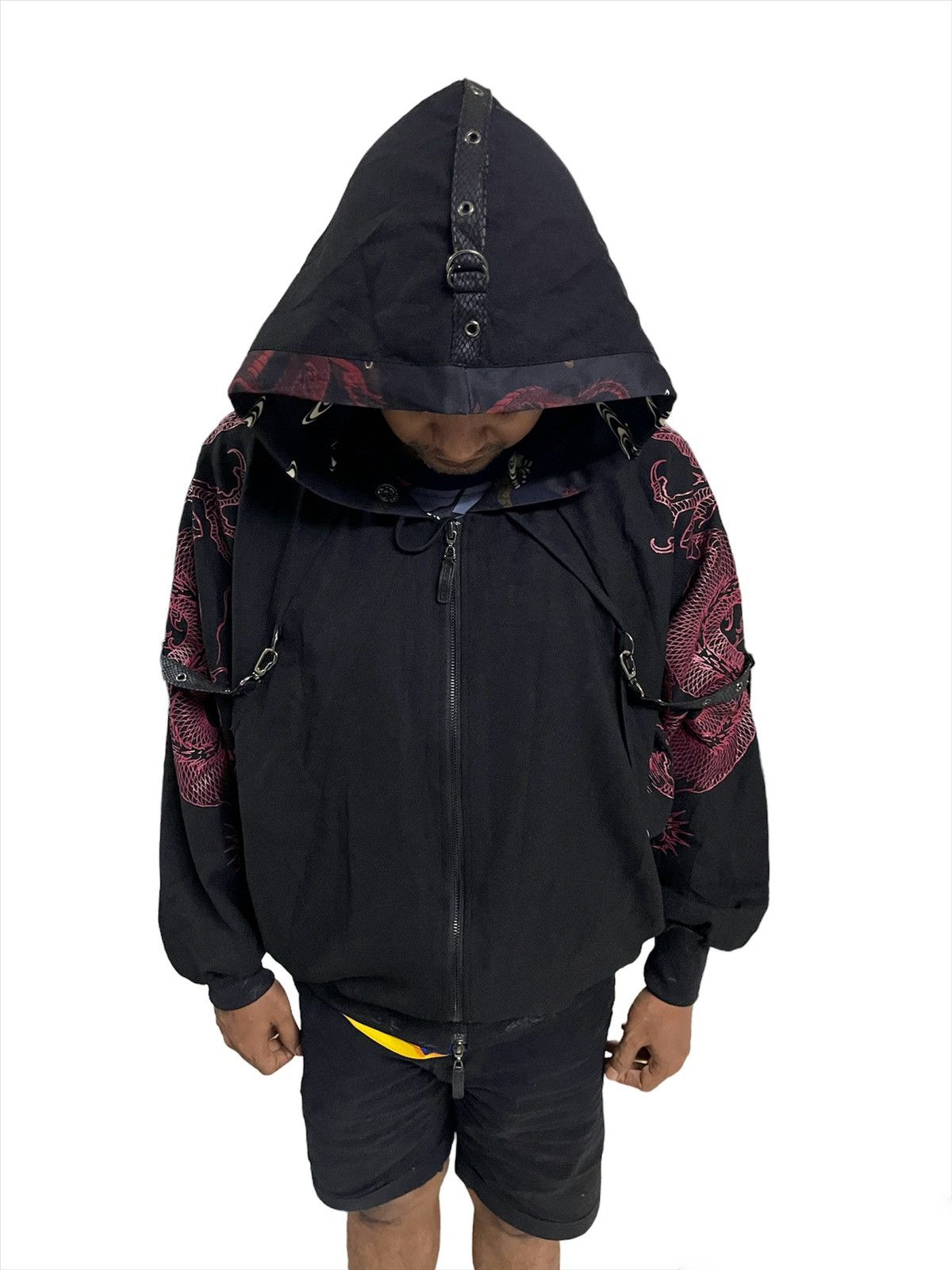 Seditionaries ‼️Qutie Frash Batwing Bondage Dragon Print Like Jpg Hoodie Size US L / EU 52-54 / 3 - 2 Thumbnail
