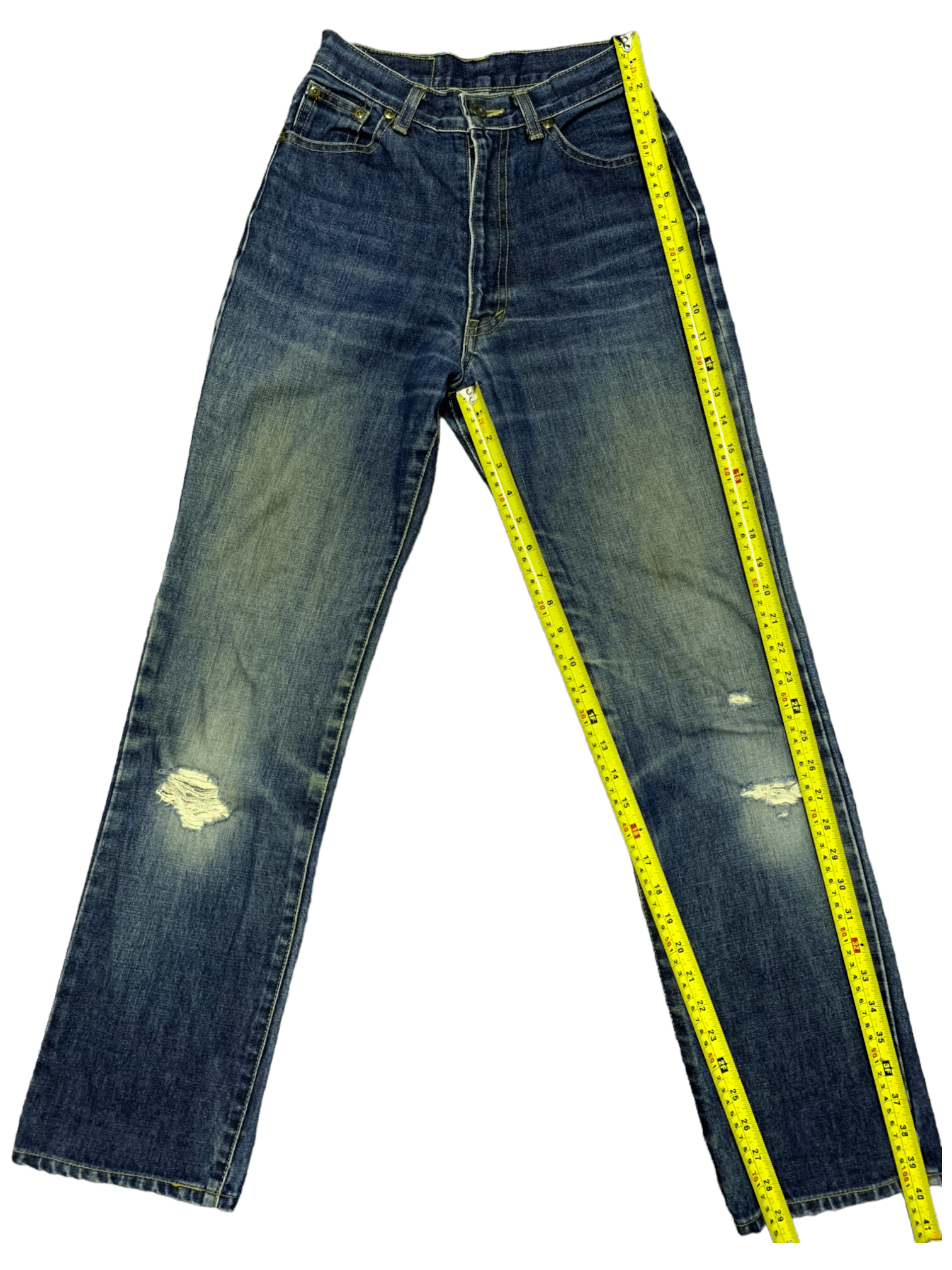 Japanese Brand Vintage Japanese Brand Distressed Mud Wash Jeans Size 24" / US 00 / IT 34 - 11 Thumbnail