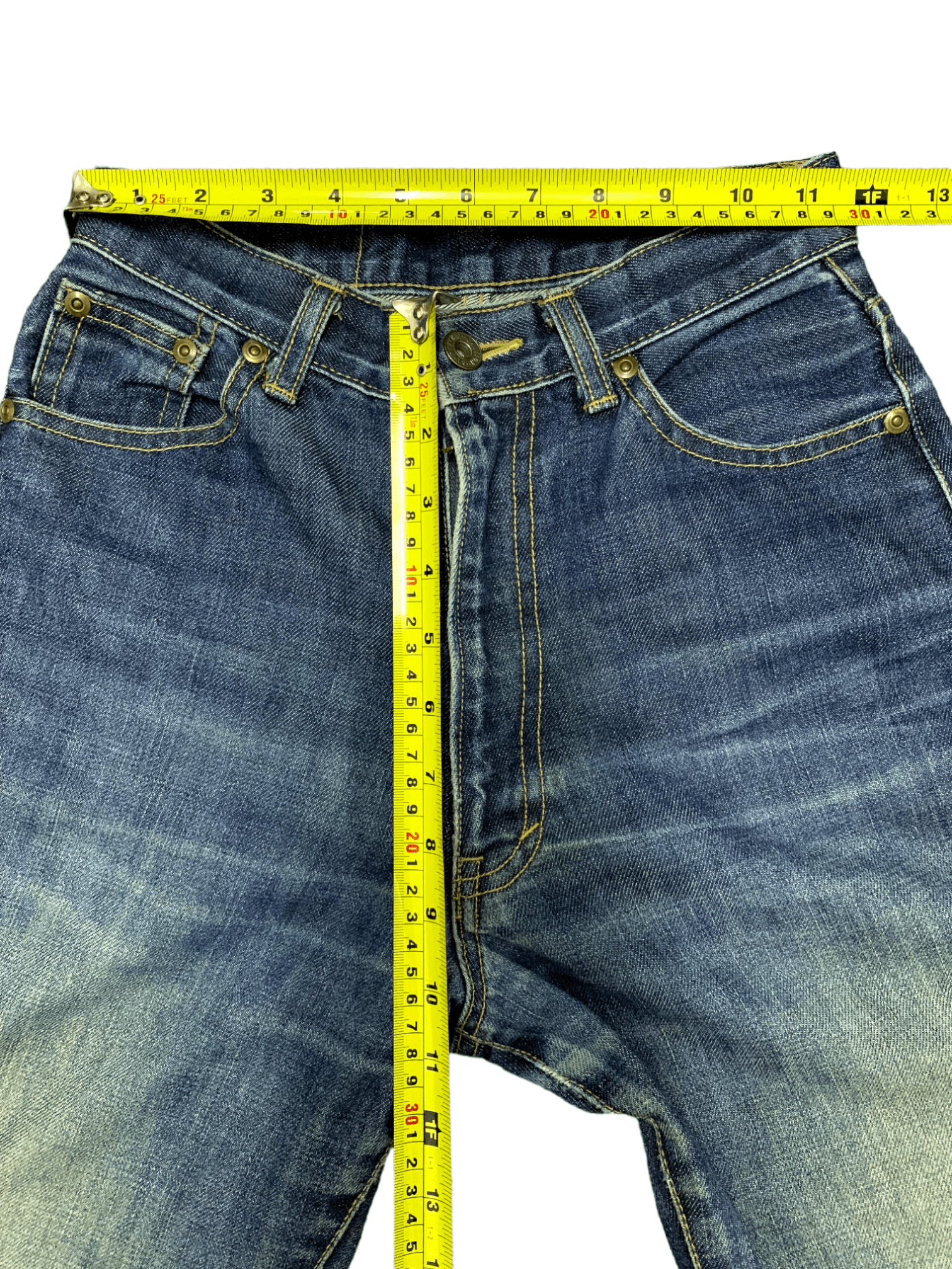 Japanese Brand Vintage Japanese Brand Distressed Mud Wash Jeans Size 24" / US 00 / IT 34 - 10 Thumbnail