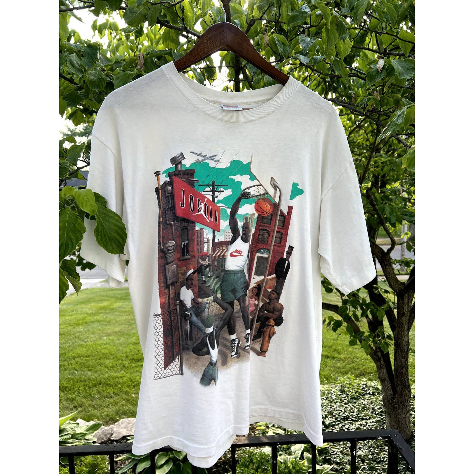 Nike Vintage Nike Air Jordan Hoop Heroes Mark Ryden Art T-Shirt | Grailed