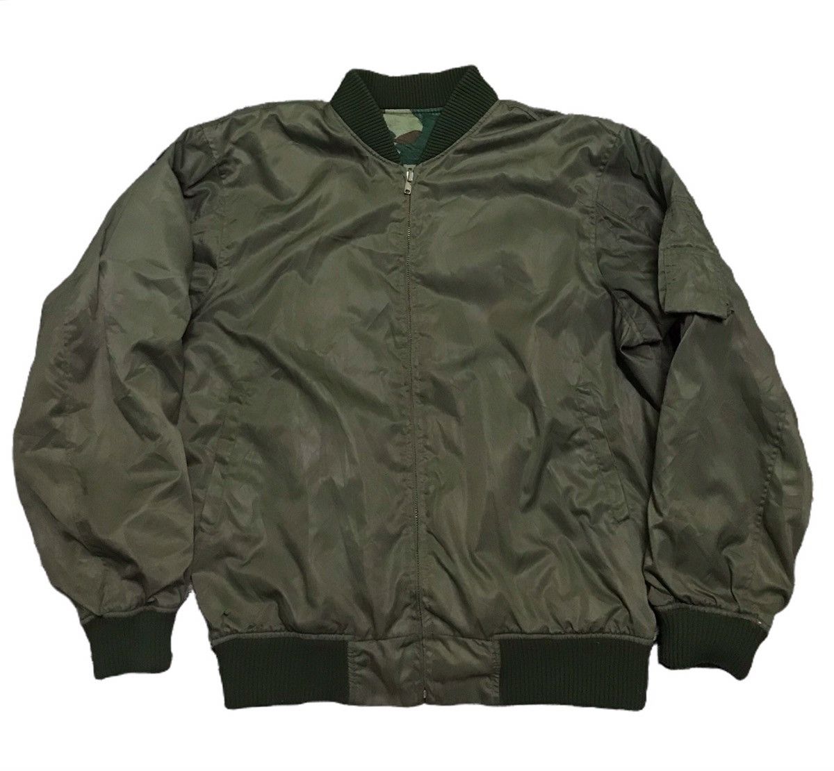 Vintage Army Camouflage reversible flight jacket Size US M / EU 48-50 / 2 - 3 Thumbnail