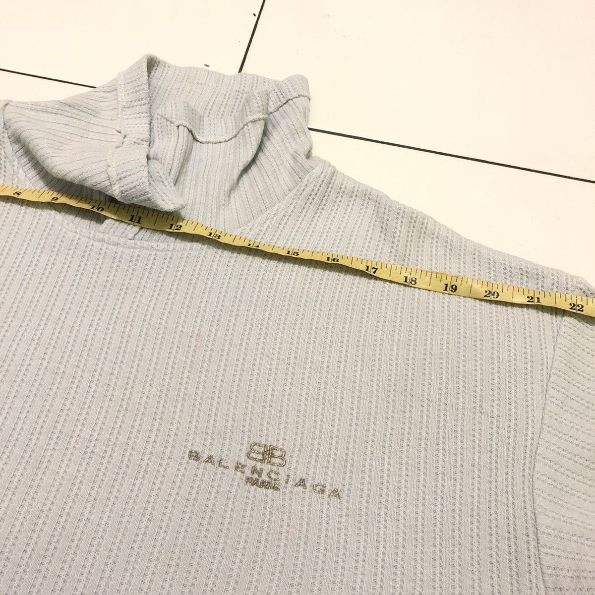 Balenciaga × Vintage Authentic Balenciaga Paris Sweater Waffle Made In Japan Size L / US 10 / IT 46 - 11 Thumbnail