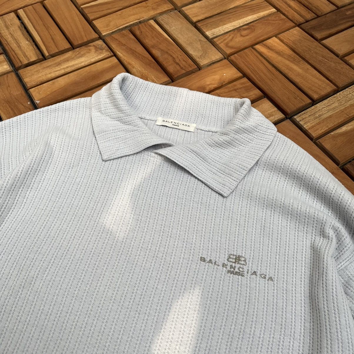 Balenciaga × Vintage Authentic Balenciaga Paris Sweater Waffle Made In Japan Size L / US 10 / IT 46 - 4 Thumbnail