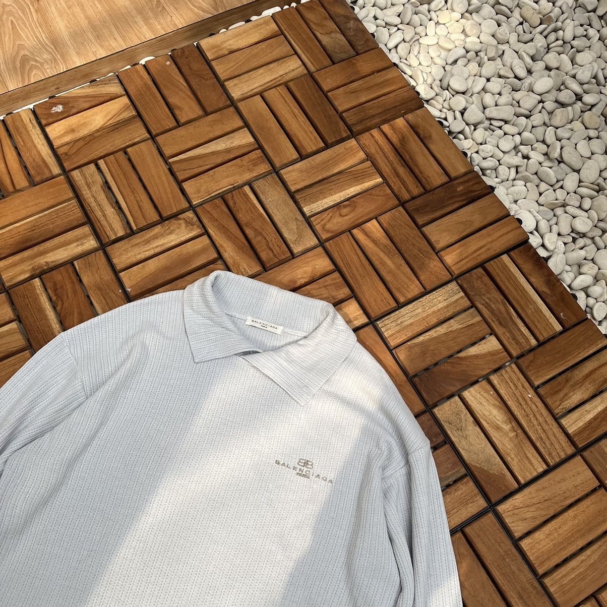 Balenciaga × Vintage Authentic Balenciaga Paris Sweater Waffle Made In Japan Size L / US 10 / IT 46 - 3 Thumbnail