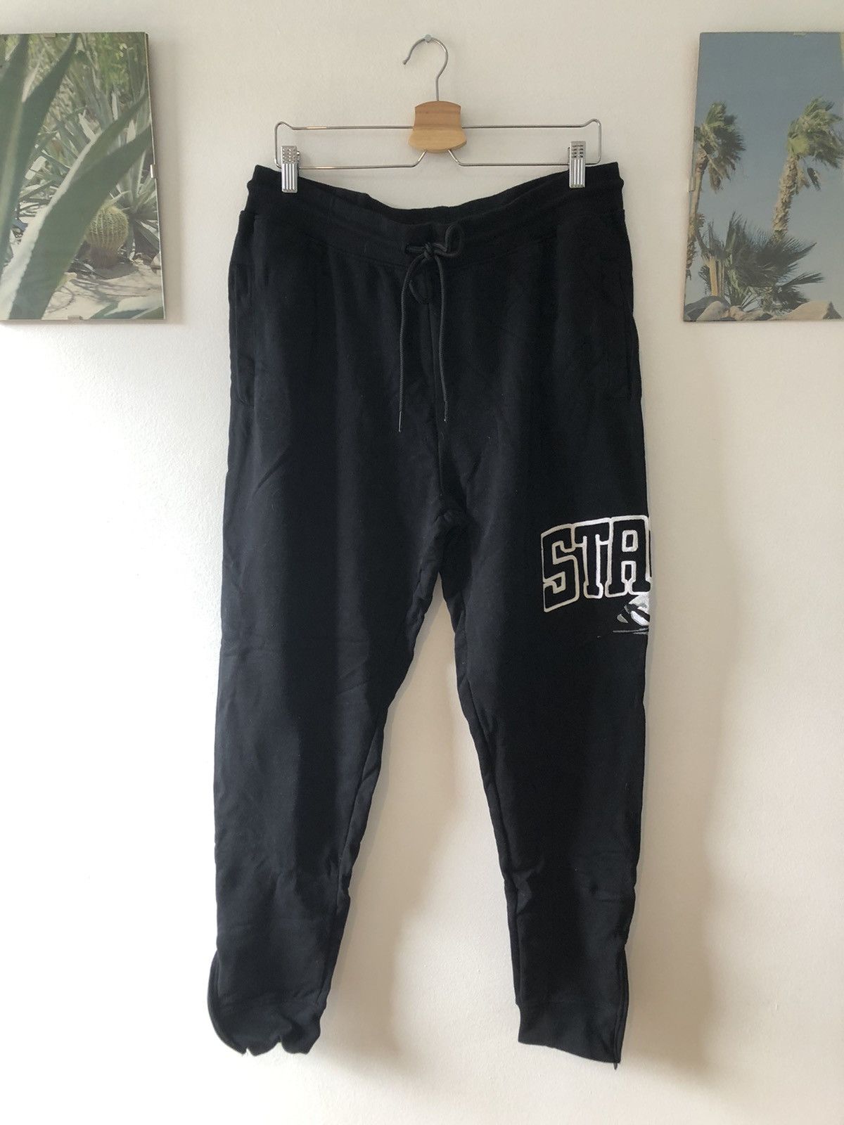 Staple Pigeon Varsity Black sweatpants