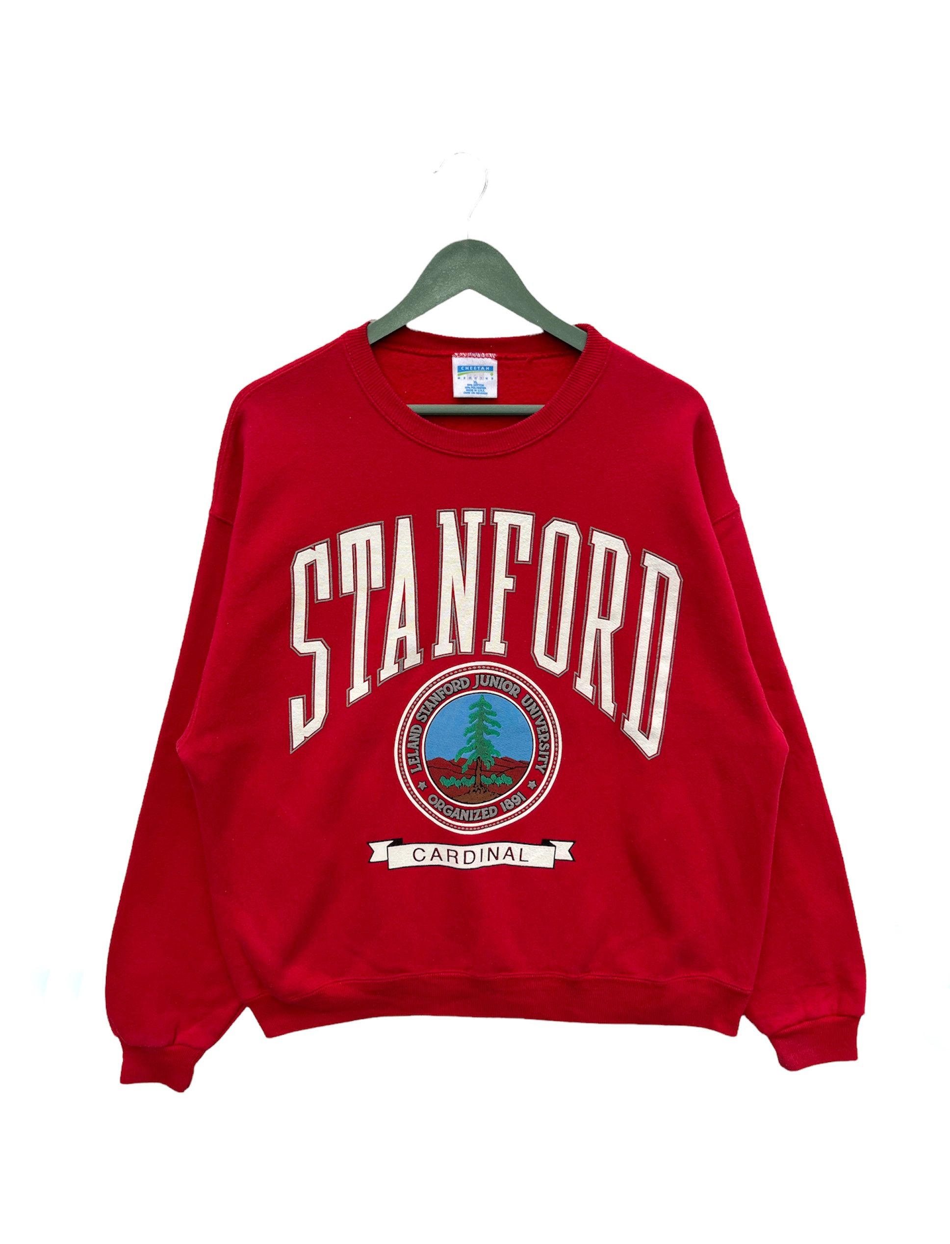 Vintage Vintage 80s Stanford Junior University Sweatshirt Size US XL / EU 56 / 4 - 1 Thumbnail