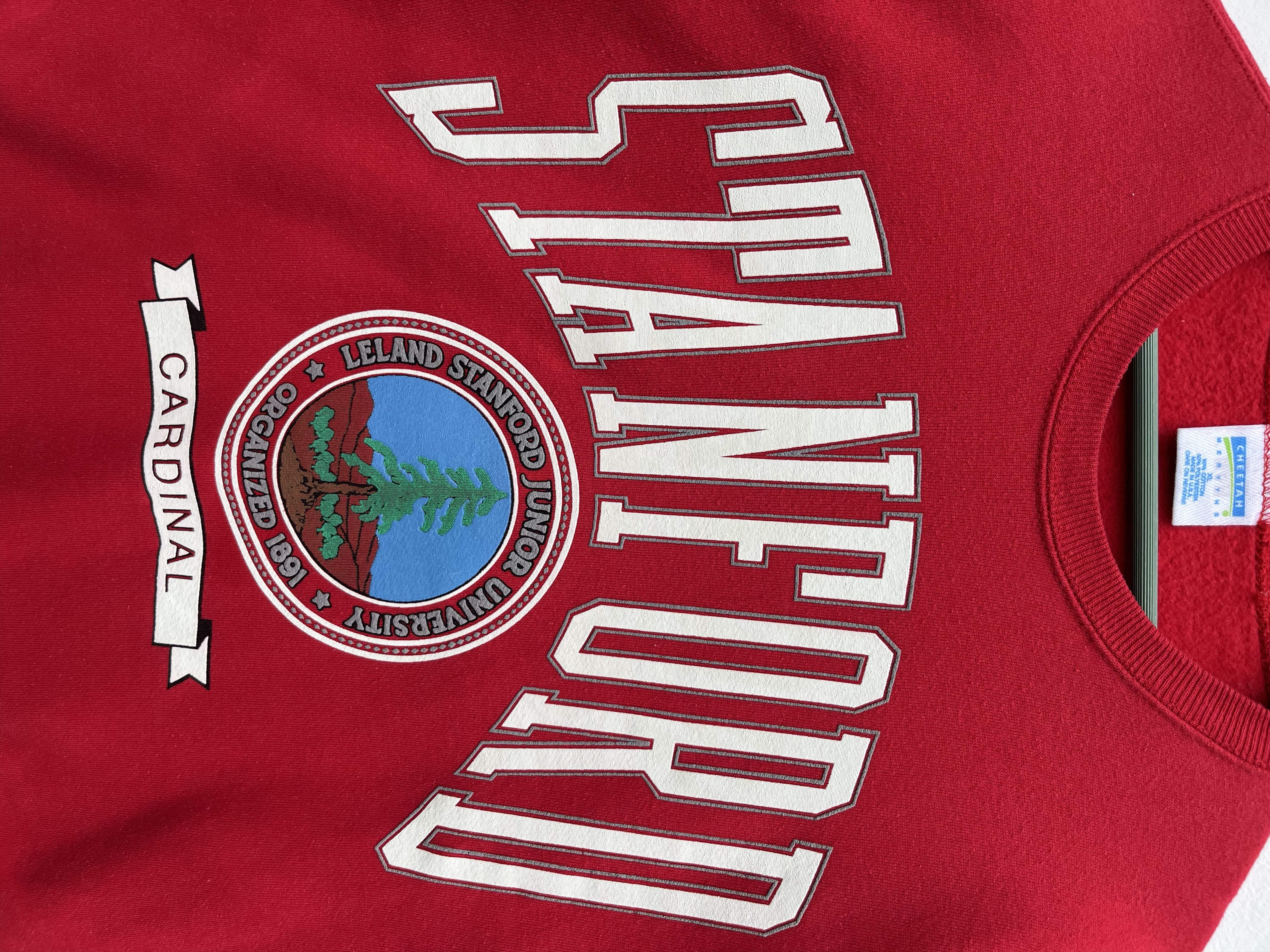Vintage Vintage 80s Stanford Junior University Sweatshirt Size US XL / EU 56 / 4 - 3 Thumbnail