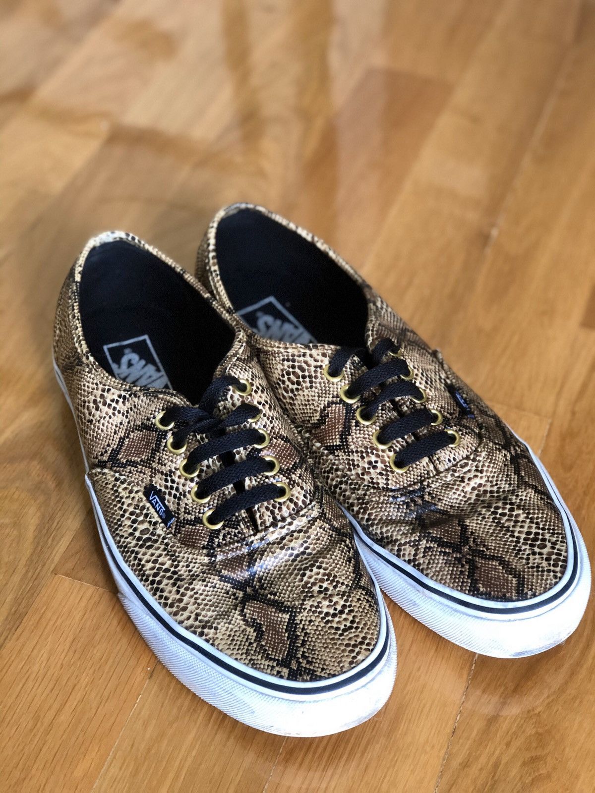 Vans Vans Authentic faux snake skin print python animalier Grailed